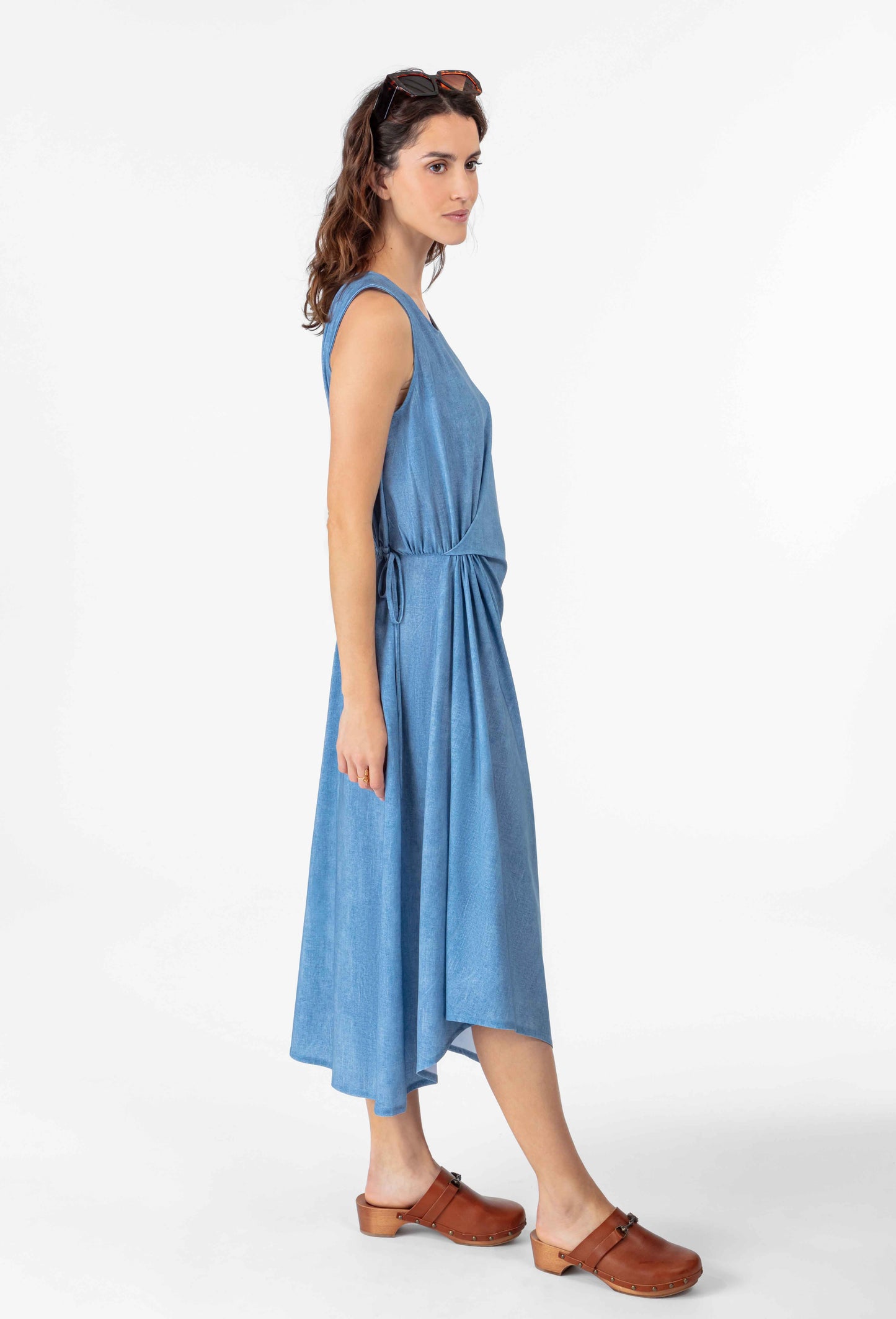 Robe Clem en jersey technique denim 4