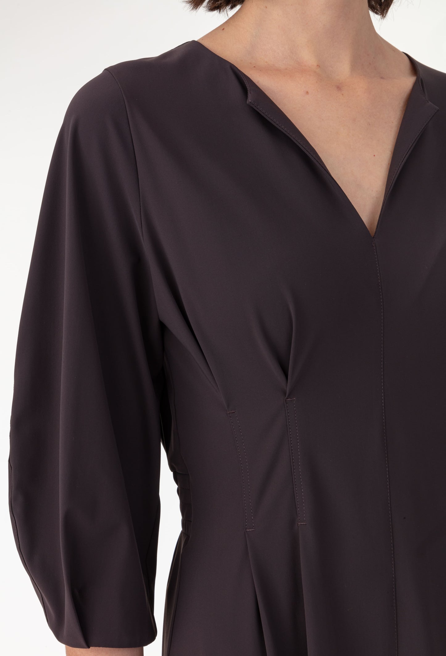 Robe longue Miranda en jersey technique 2