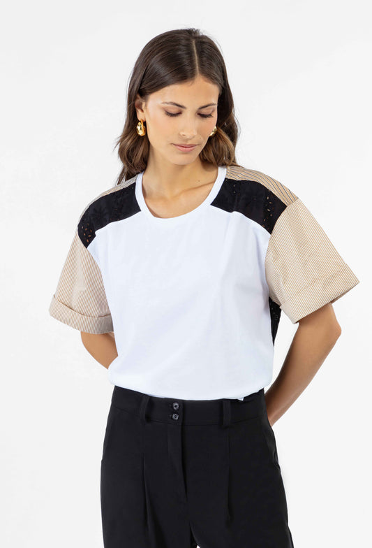 T-shirt Erin mix d'imprimés 1