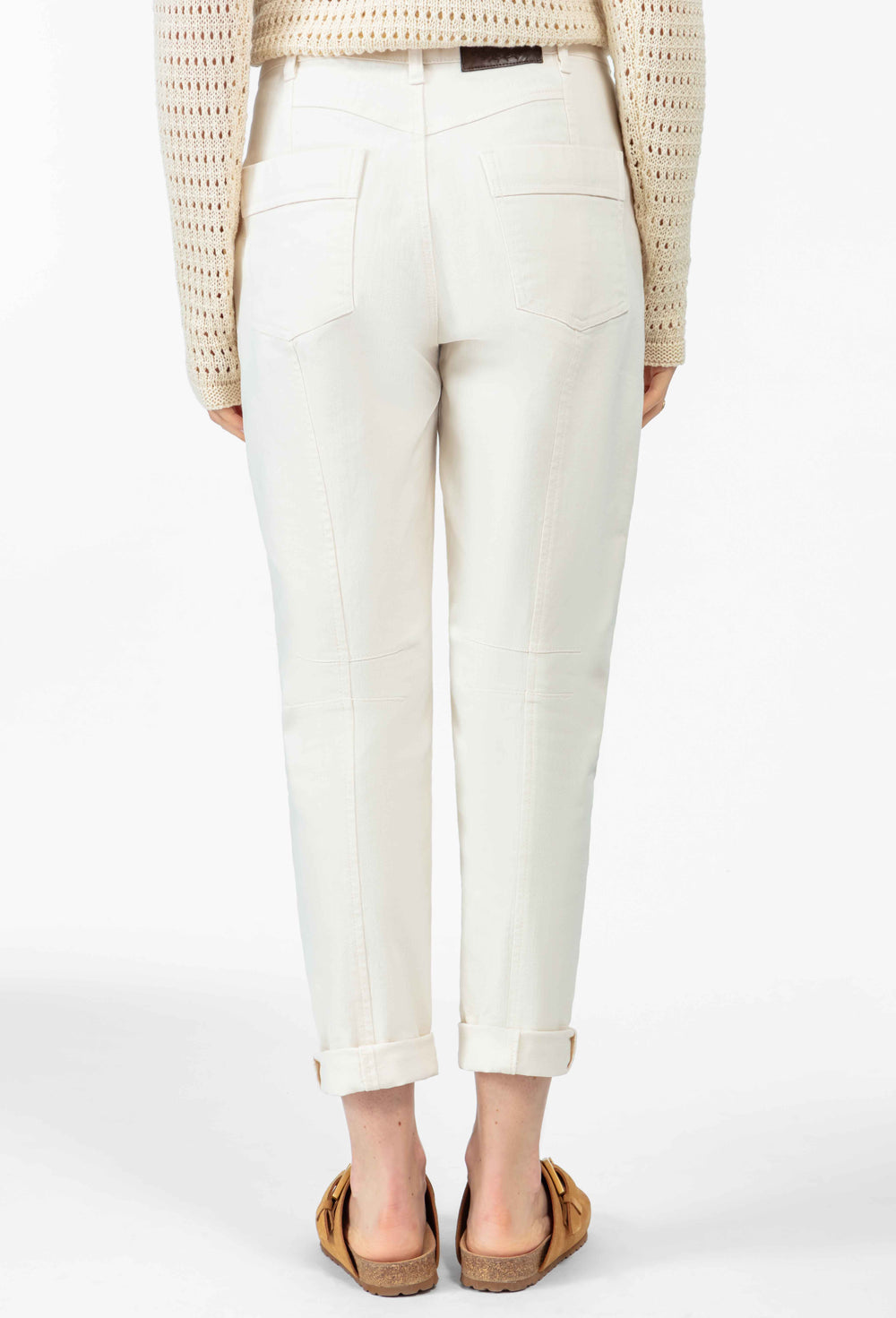 Pantalon Noam en coton vanille 4