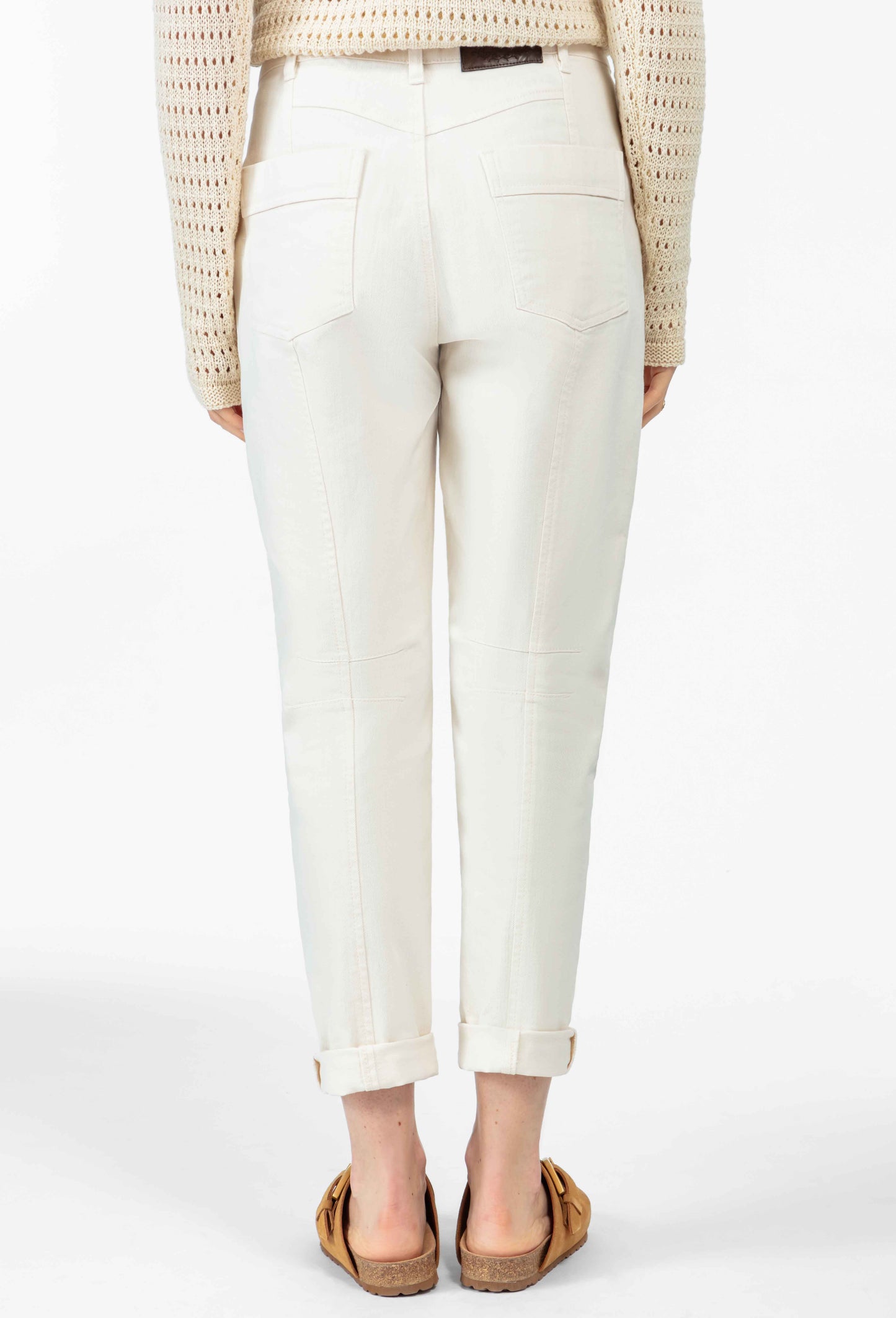 Pantalon Noam en coton vanille 4