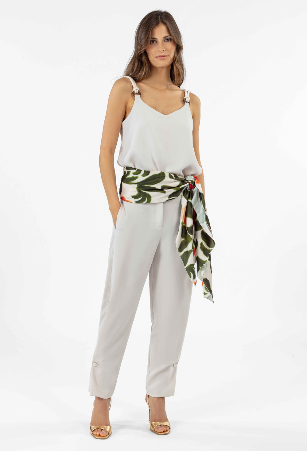 Pantalon fluide Kyle sable 8