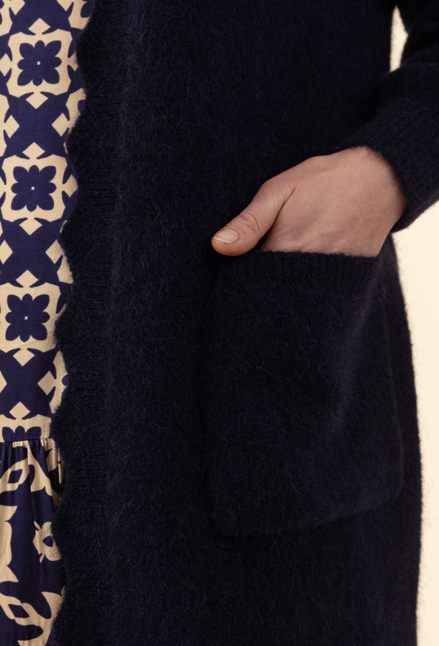 Gilet Nola bleu marine 66% laine 4