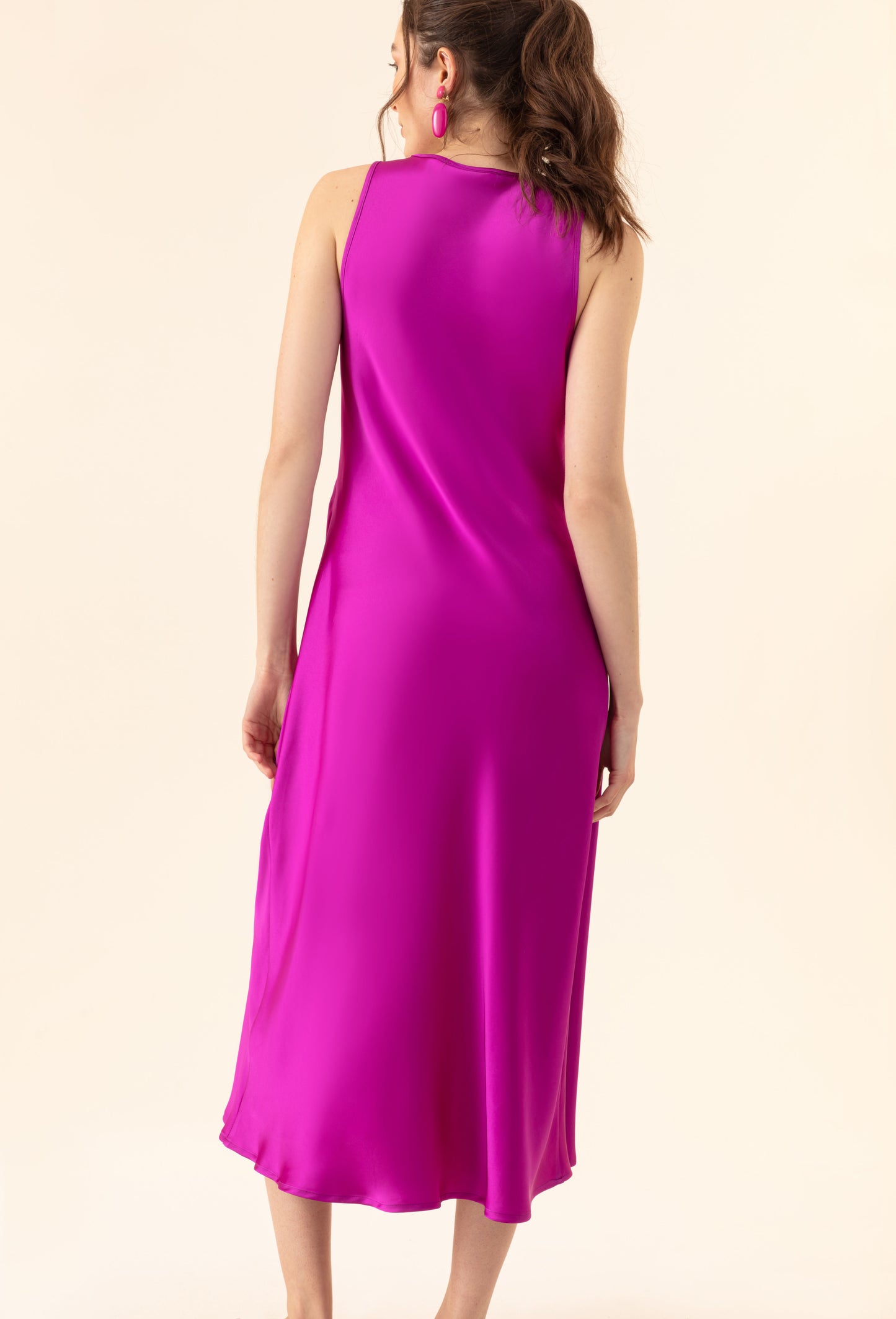 Robe Tulipe fuchsia 3