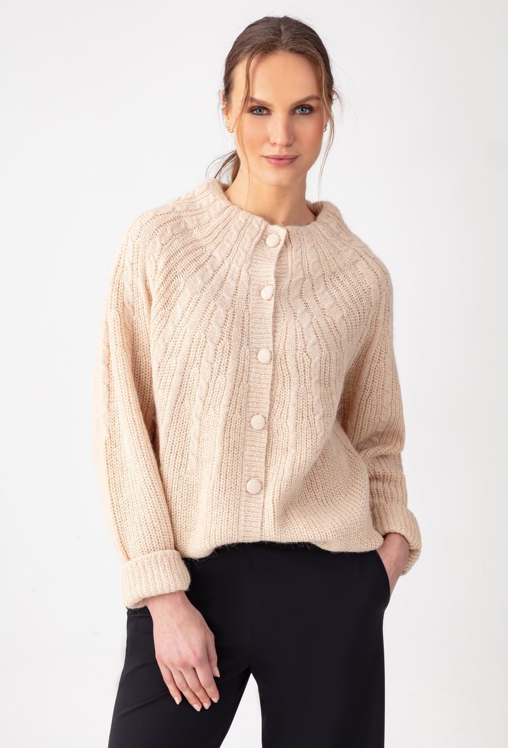 Gilet Elise beige en laine 1
