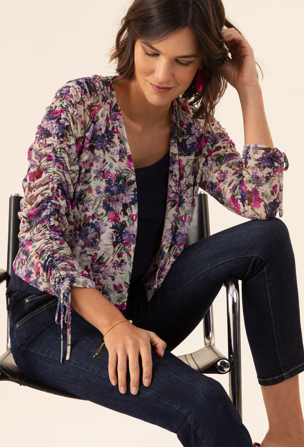 Boléro Floral imprimé fleuri 1