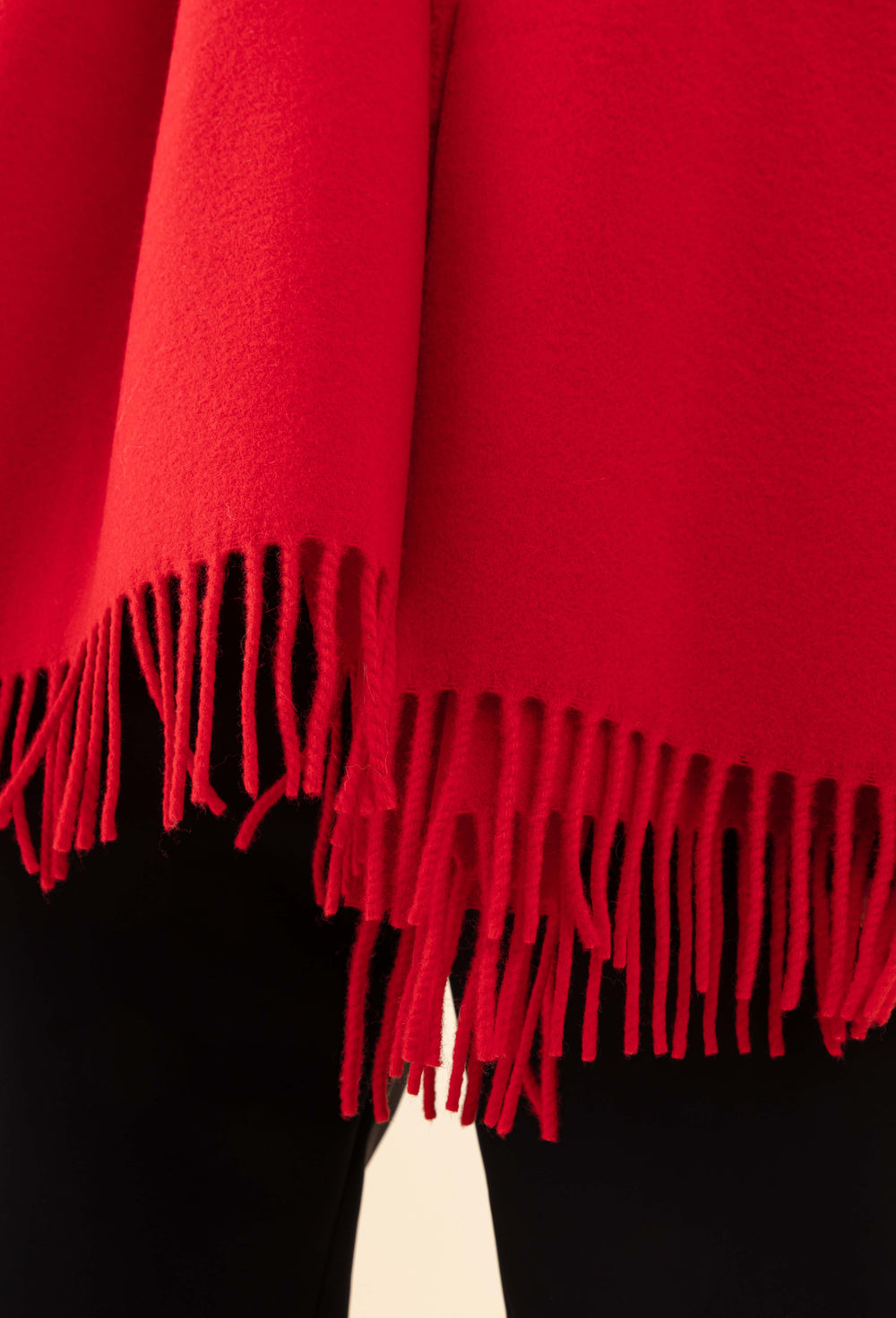 Echarpe Sandra rouge 100% laine Made in France 2