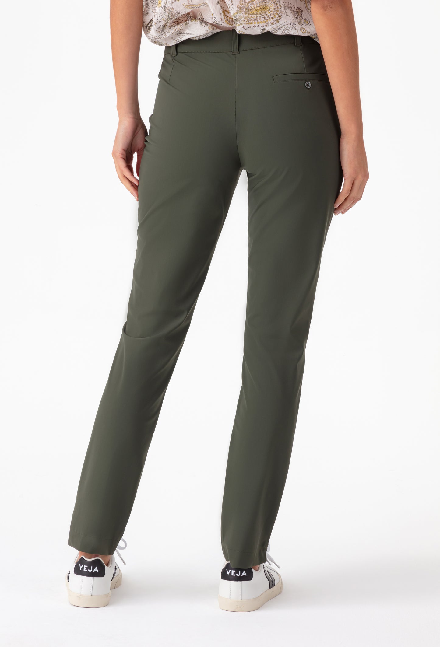 Pantalon Pony kaki en jersey technique 3