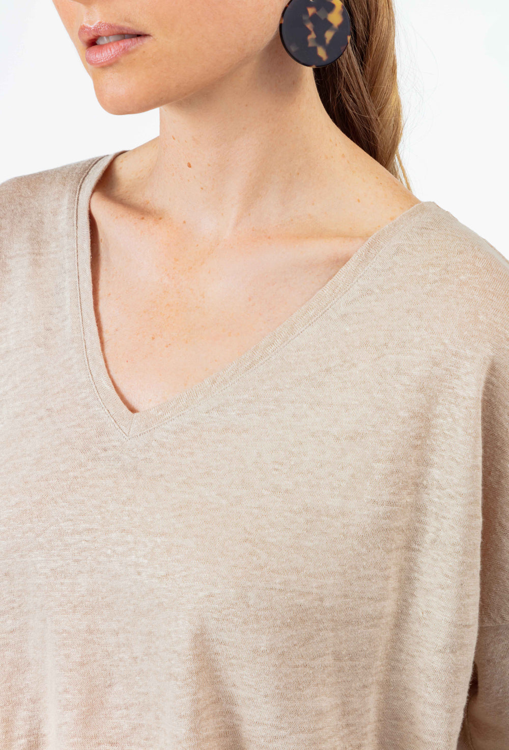 T-shirt Lazare en lin sable 2