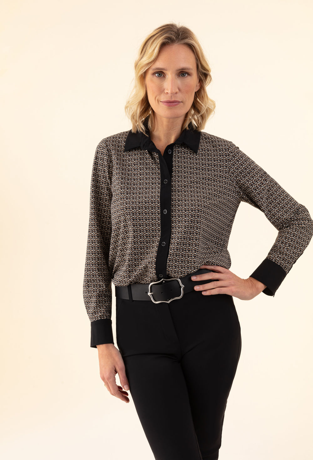 Chemise Nelson imprimé graphique en jersey technique 1