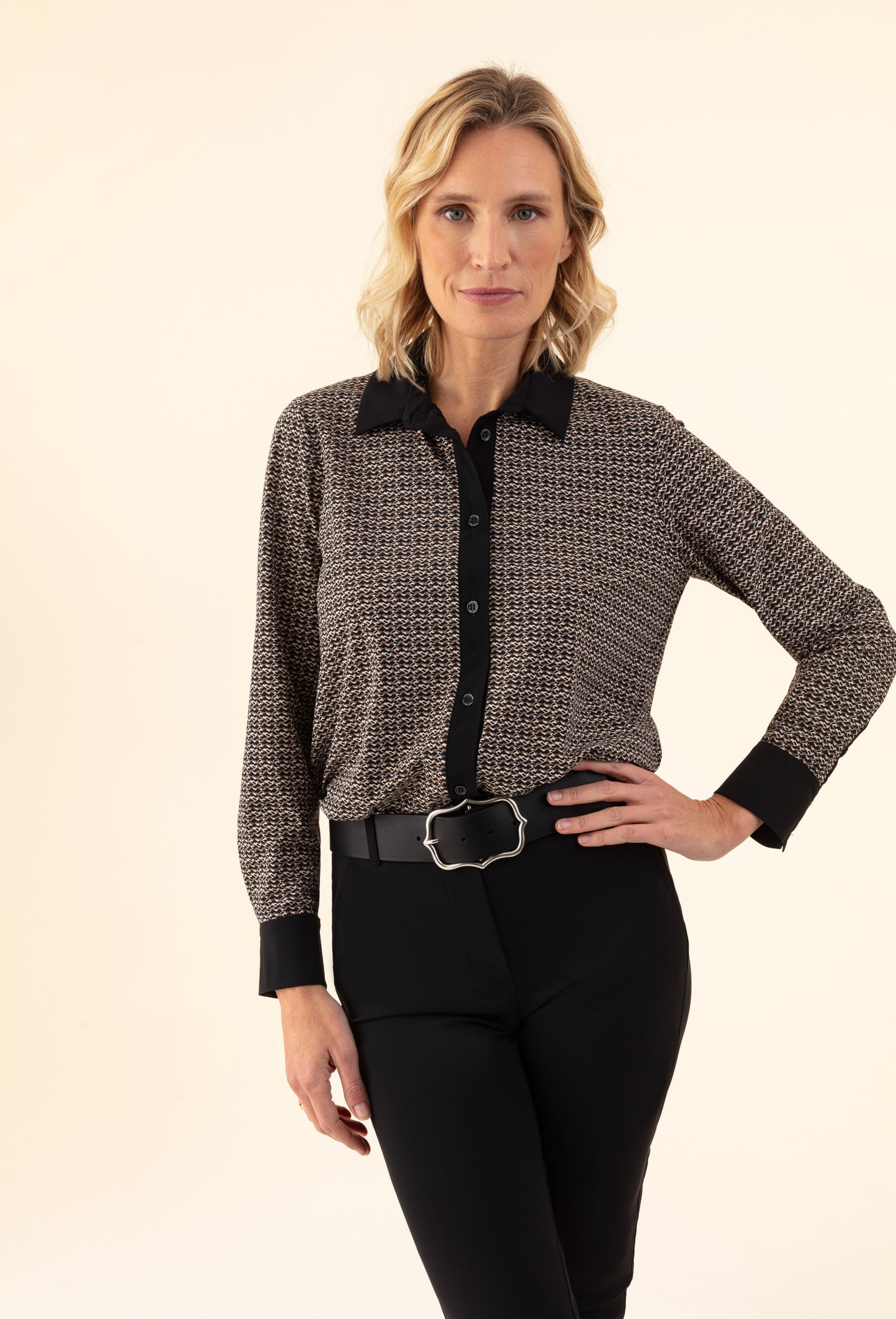 Chemise Nelson imprimé graphique en jersey technique 1