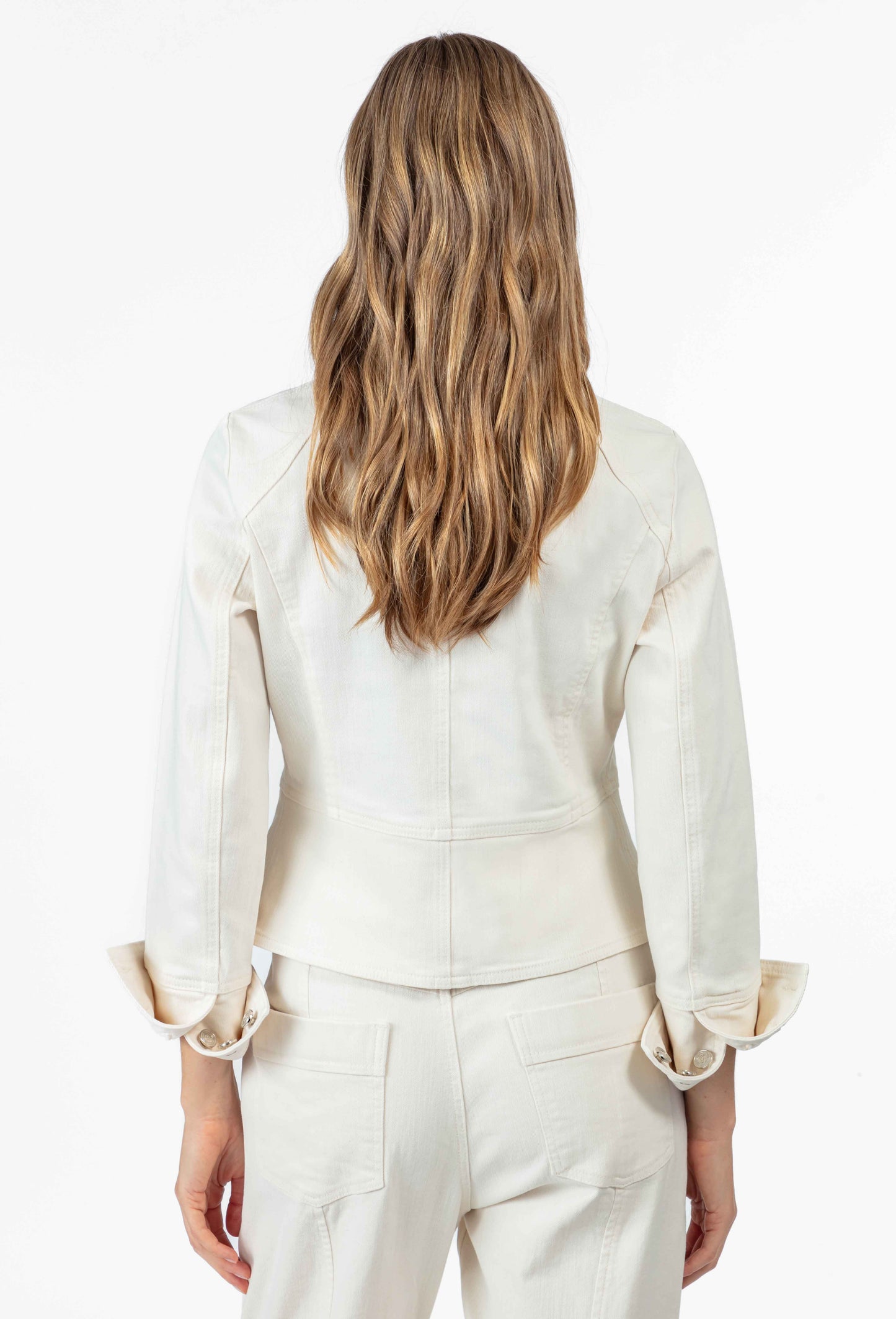 Veste Cassio en jean vanille 3