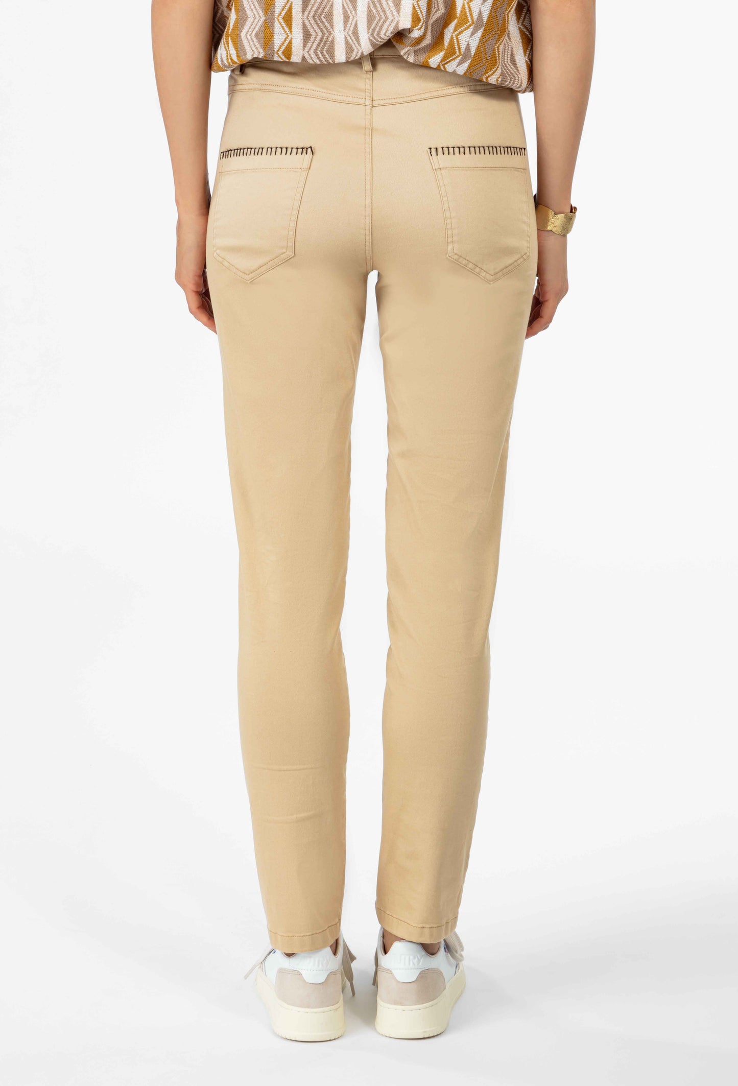 Pantalon Zach en coton beige 4