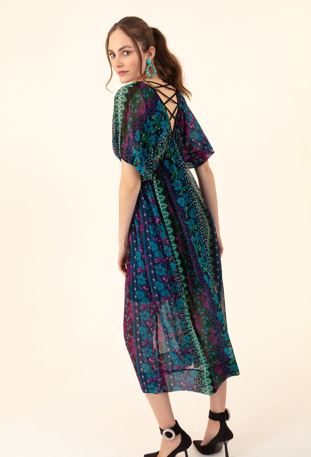 Robe Feerie imprimé fleuri 2