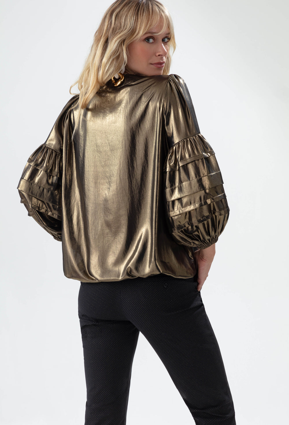 Blouse Mariah en voile mordoré 3