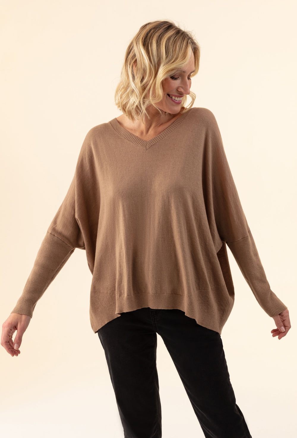 Pull Tobby camel 50% laine 1