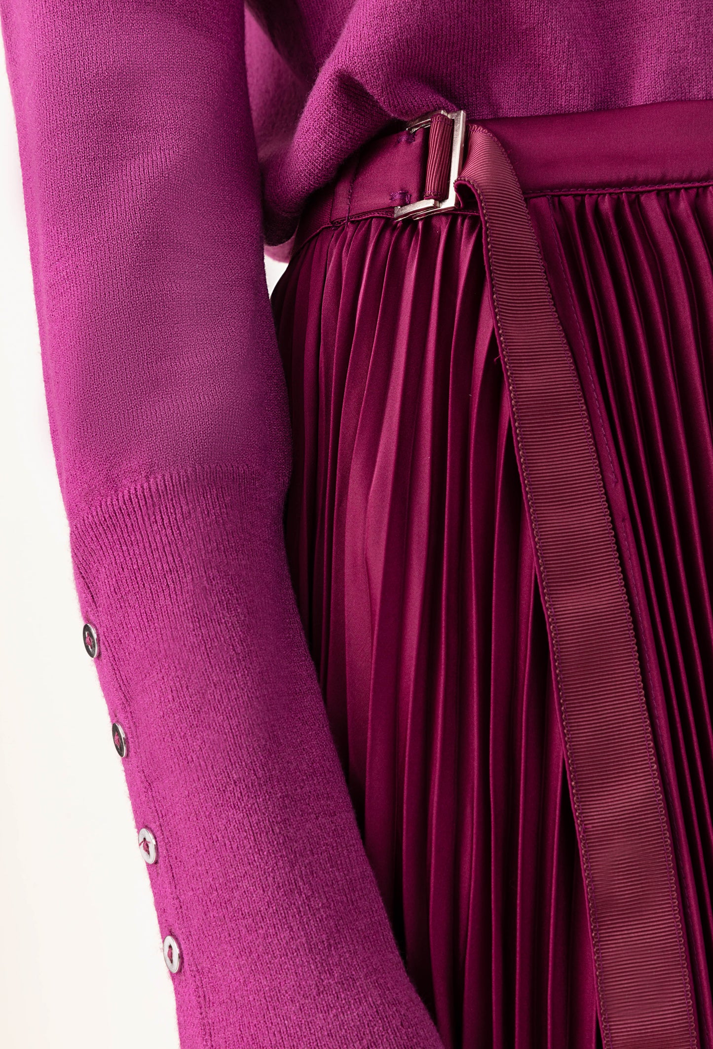 Jupe Martin plissée prune 4