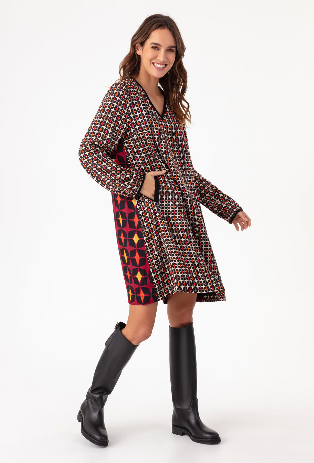 Robe courte Hester bi-imprimé 4