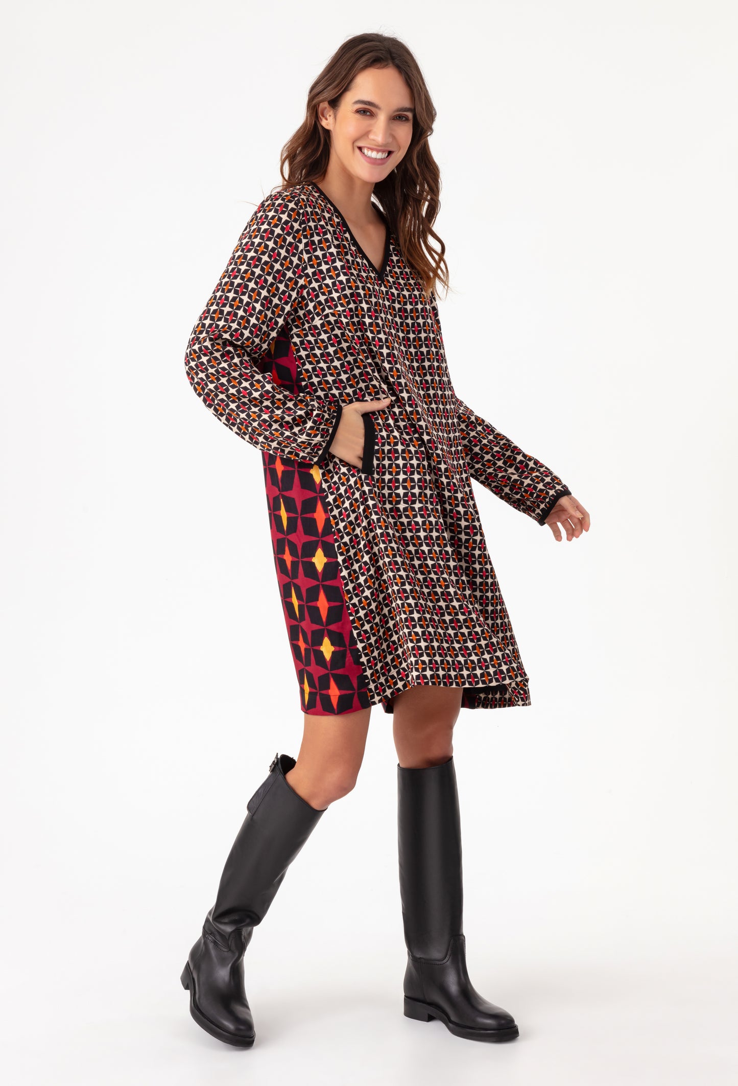 Robe courte Hester bi-imprimé 4