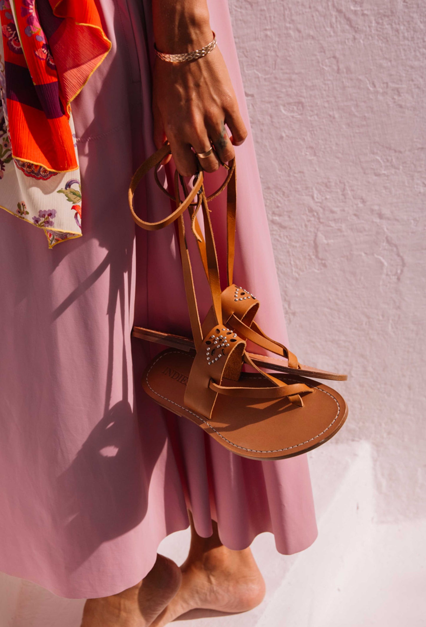 Sandales Vauban en cuir camel 3