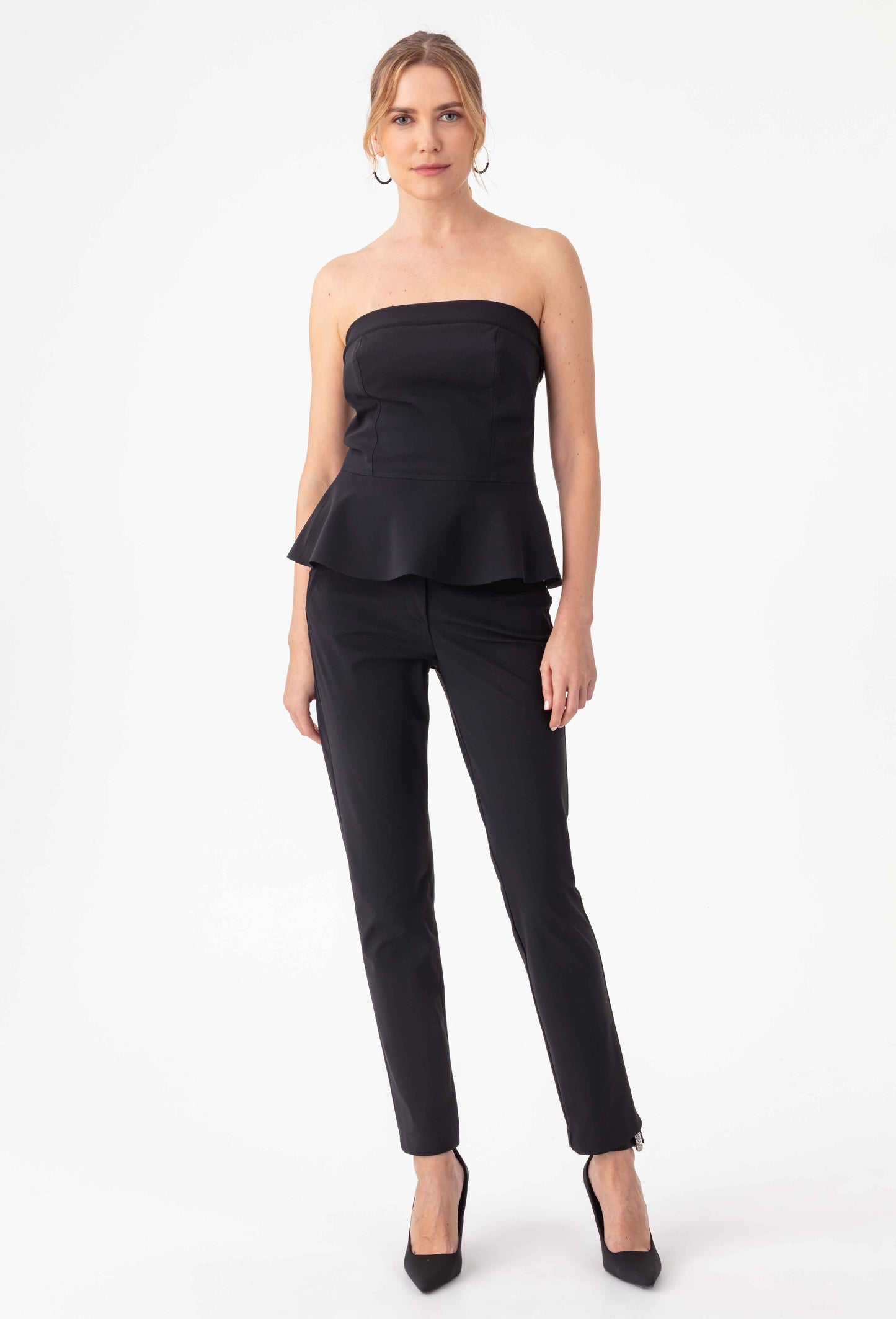 Bustier Camille noir en jersey technique 8