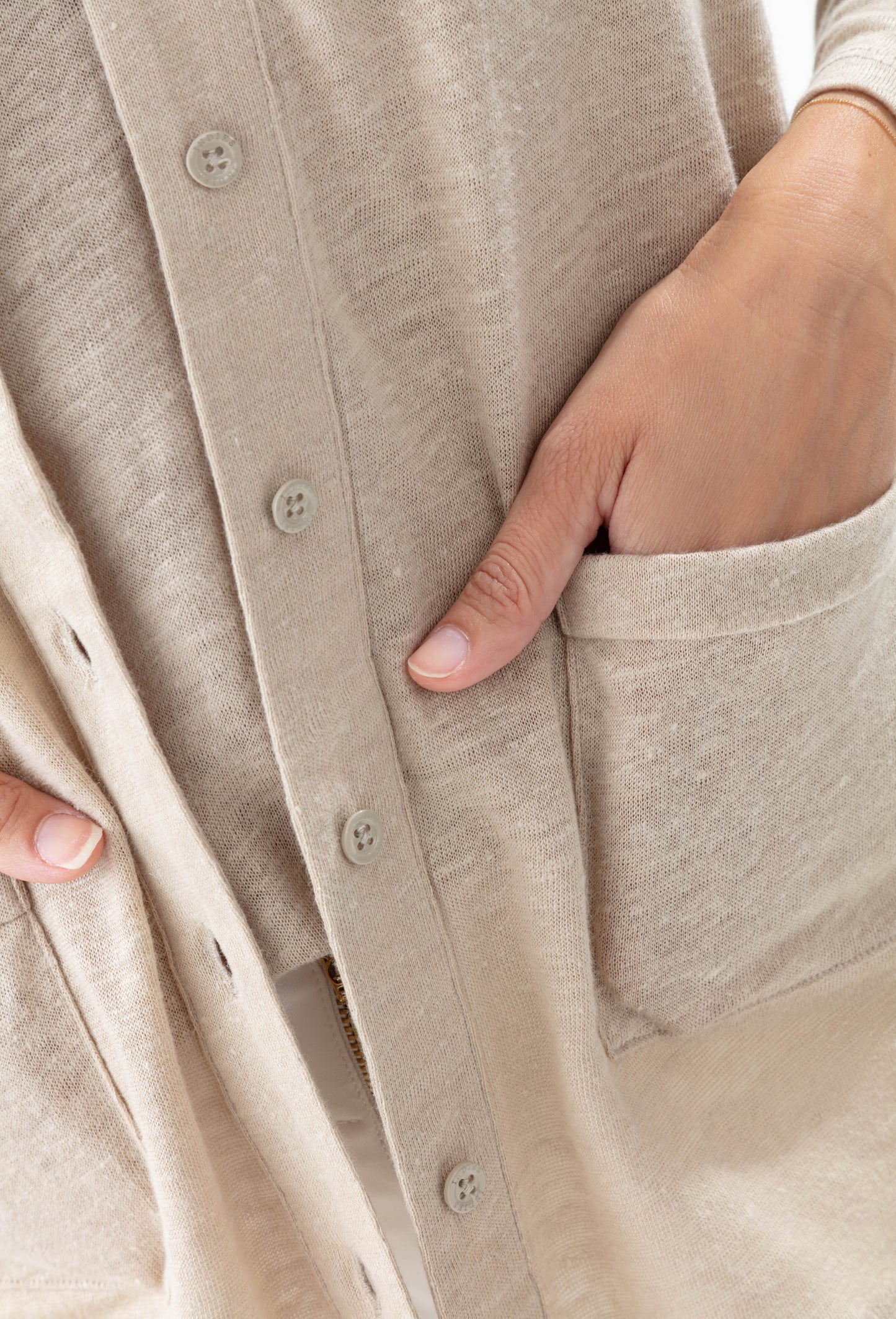 Gilet fin Divinité beige 2