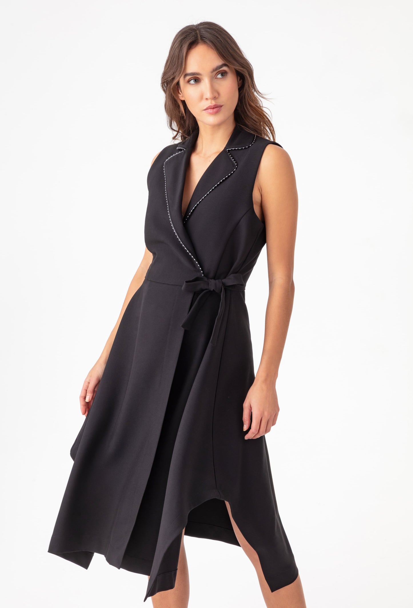 Robe portefeuille Jane noire 1