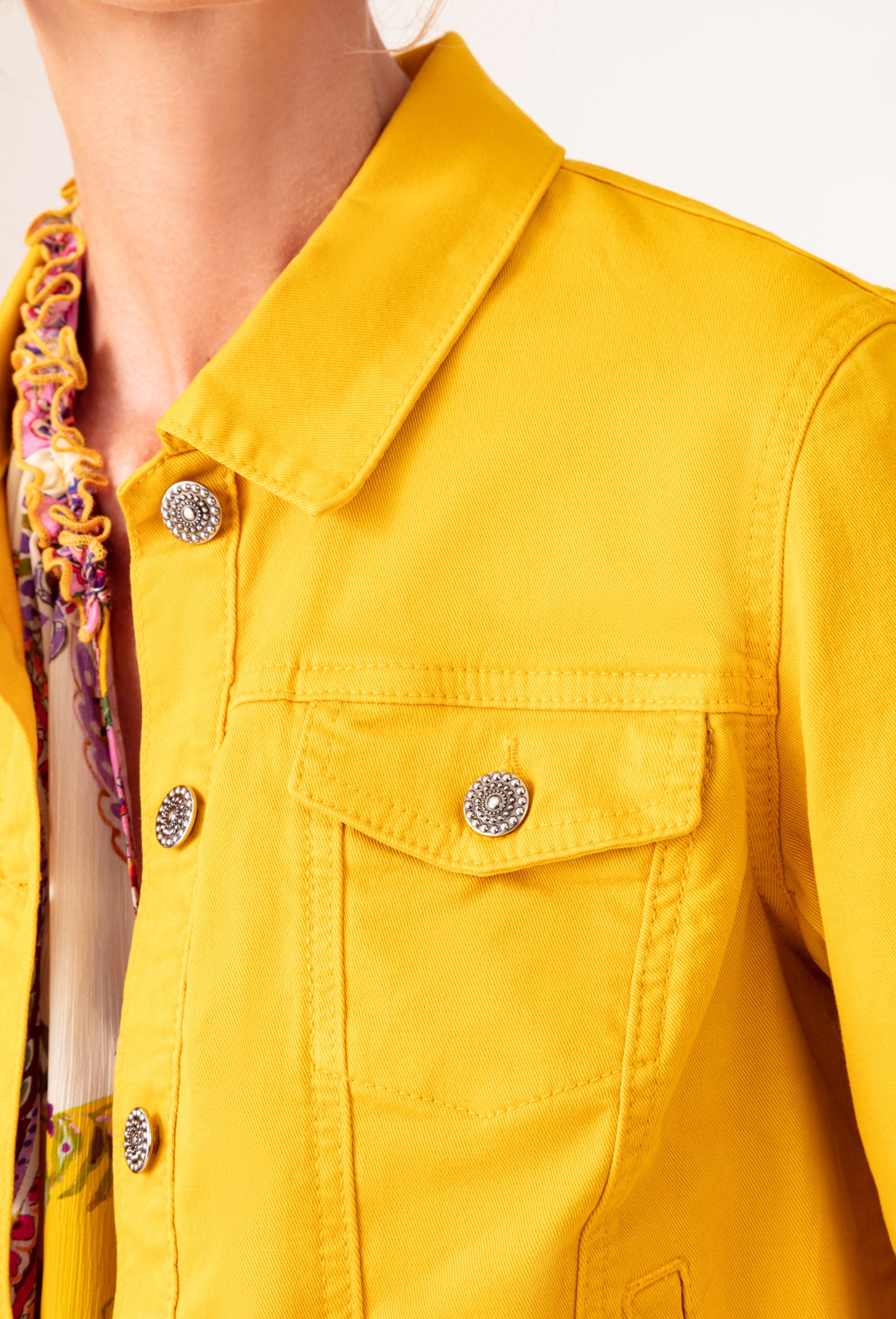 Blouson Pablo jaune en coton 3