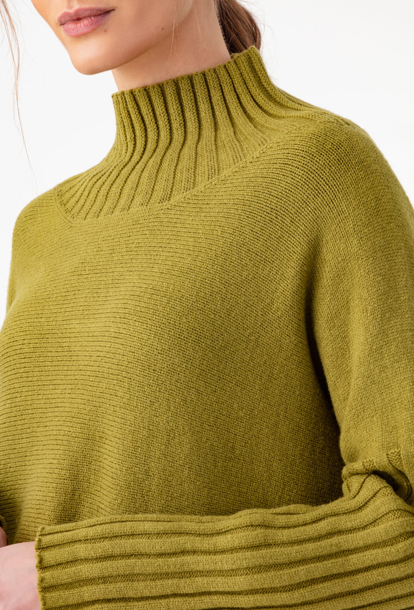 Pull Karlie vert en maille 2