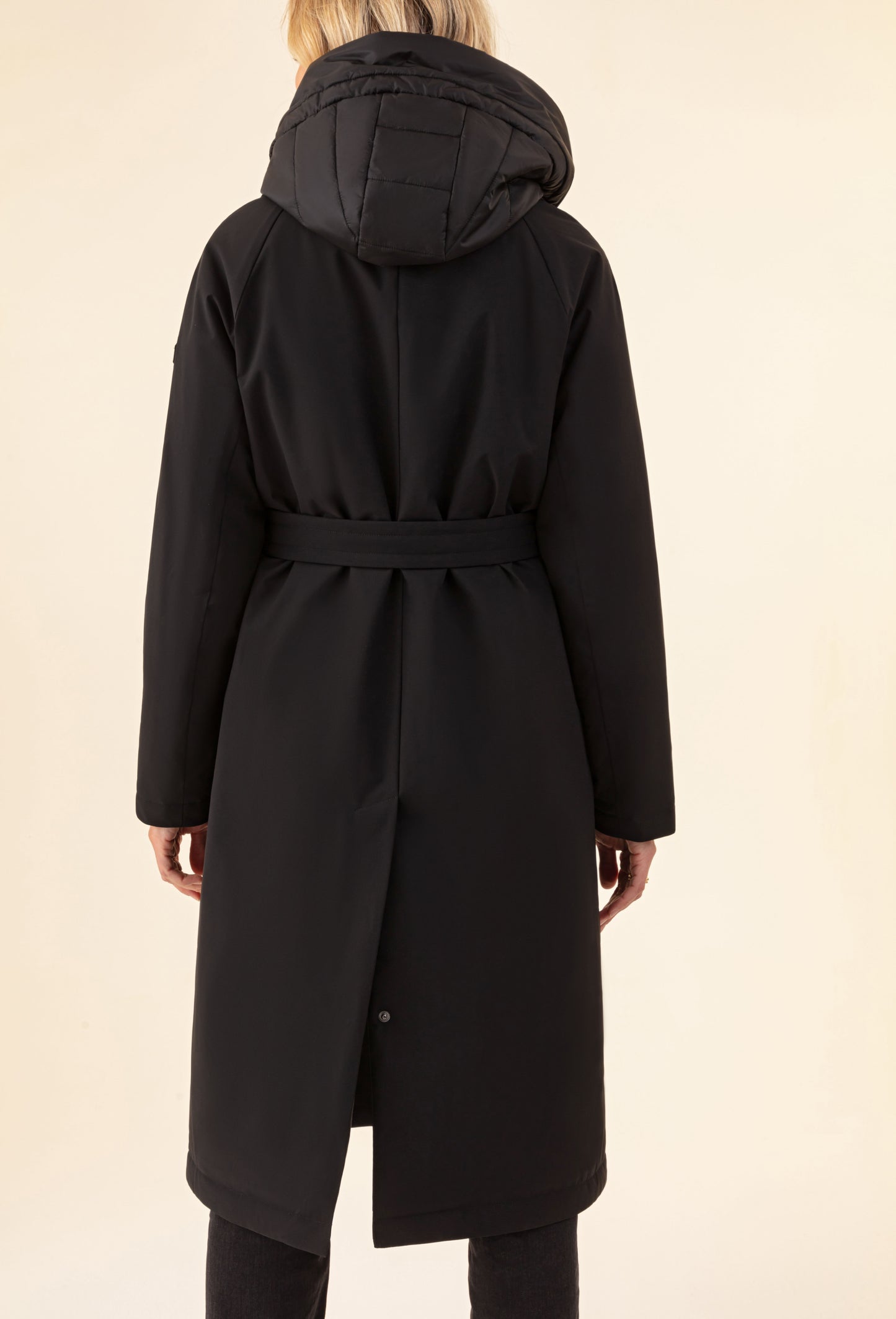 Manteau long style parka Vilma noir 3