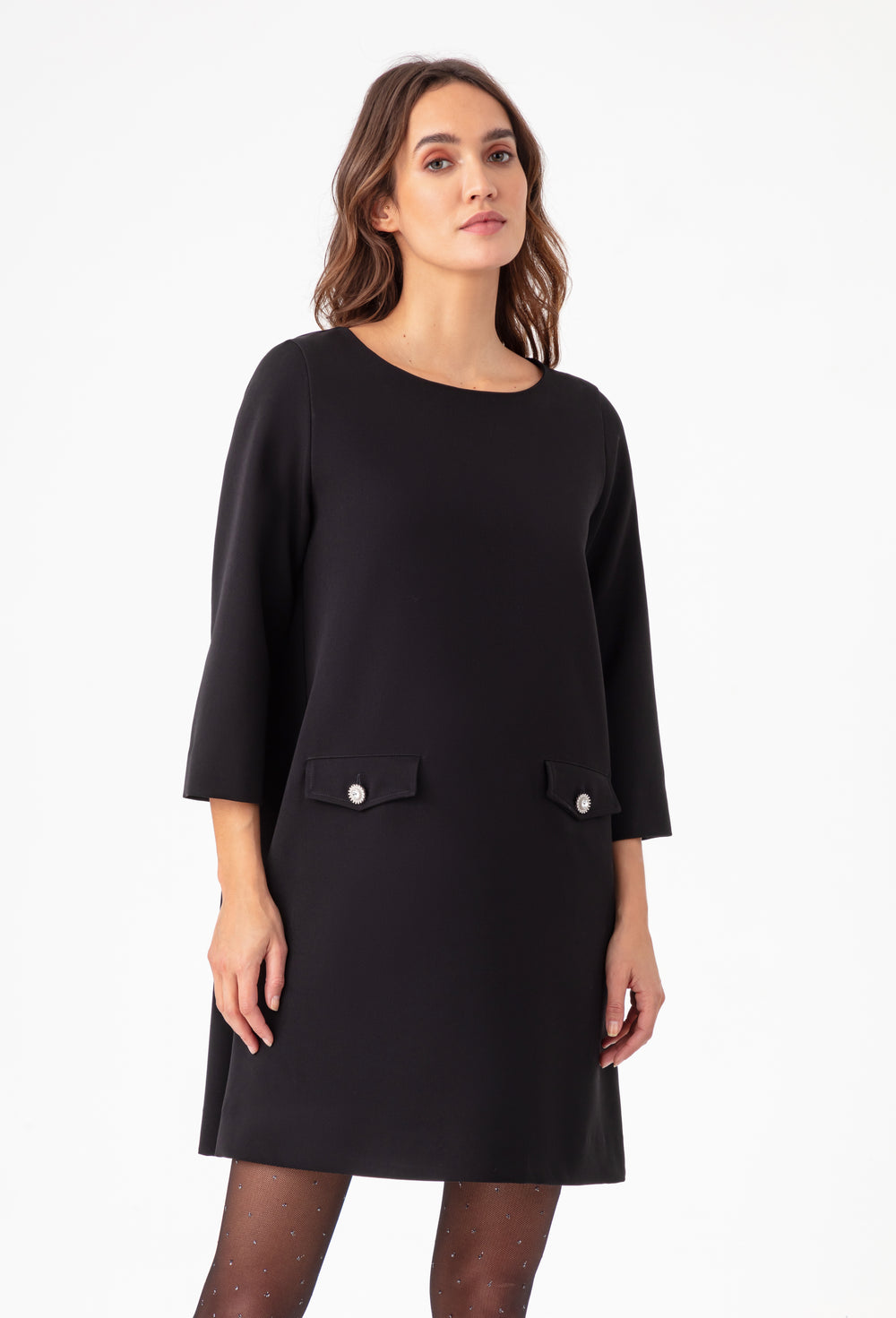 Robe courte Indiana noire 1