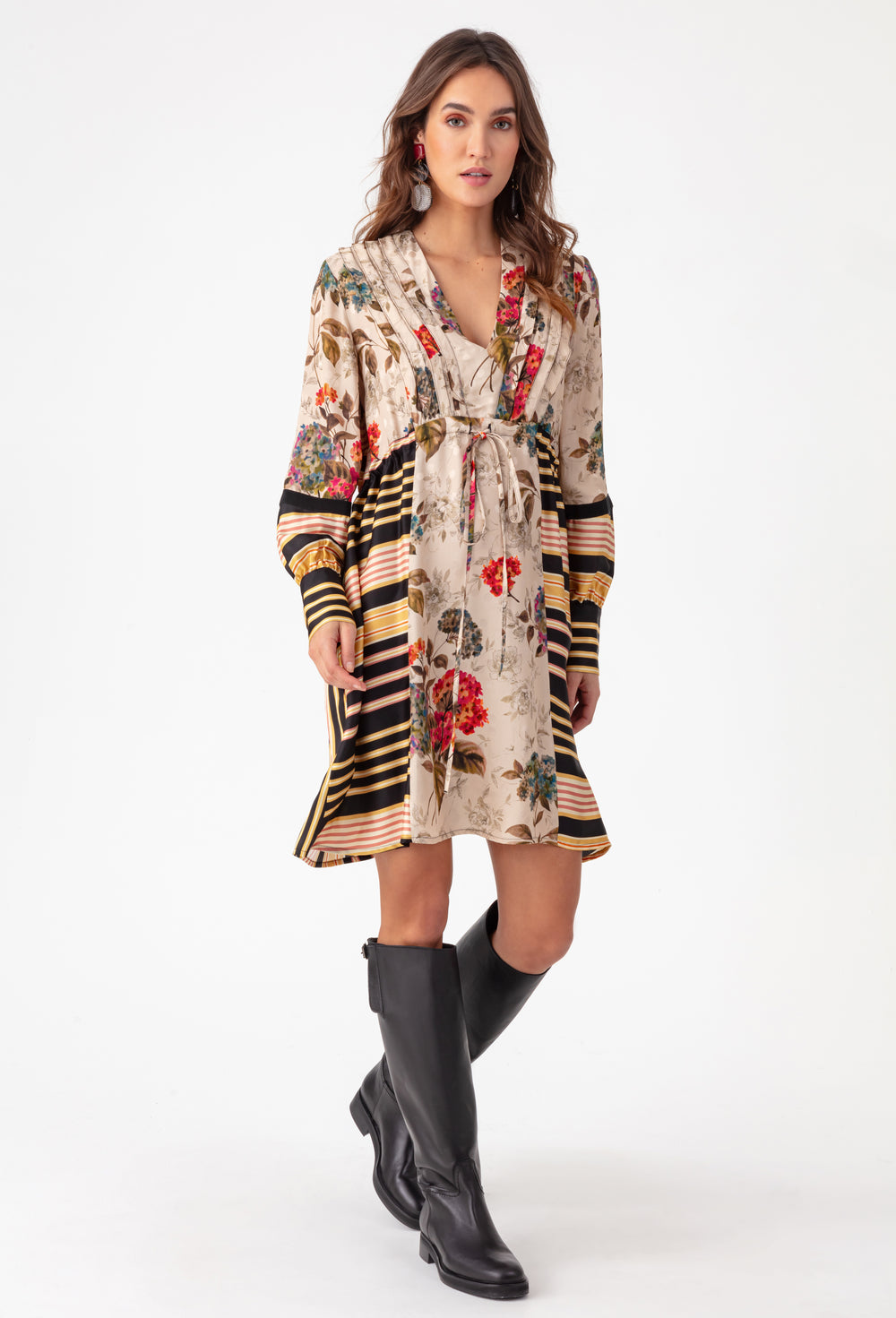 Robe courte Iris mix imprimé 4