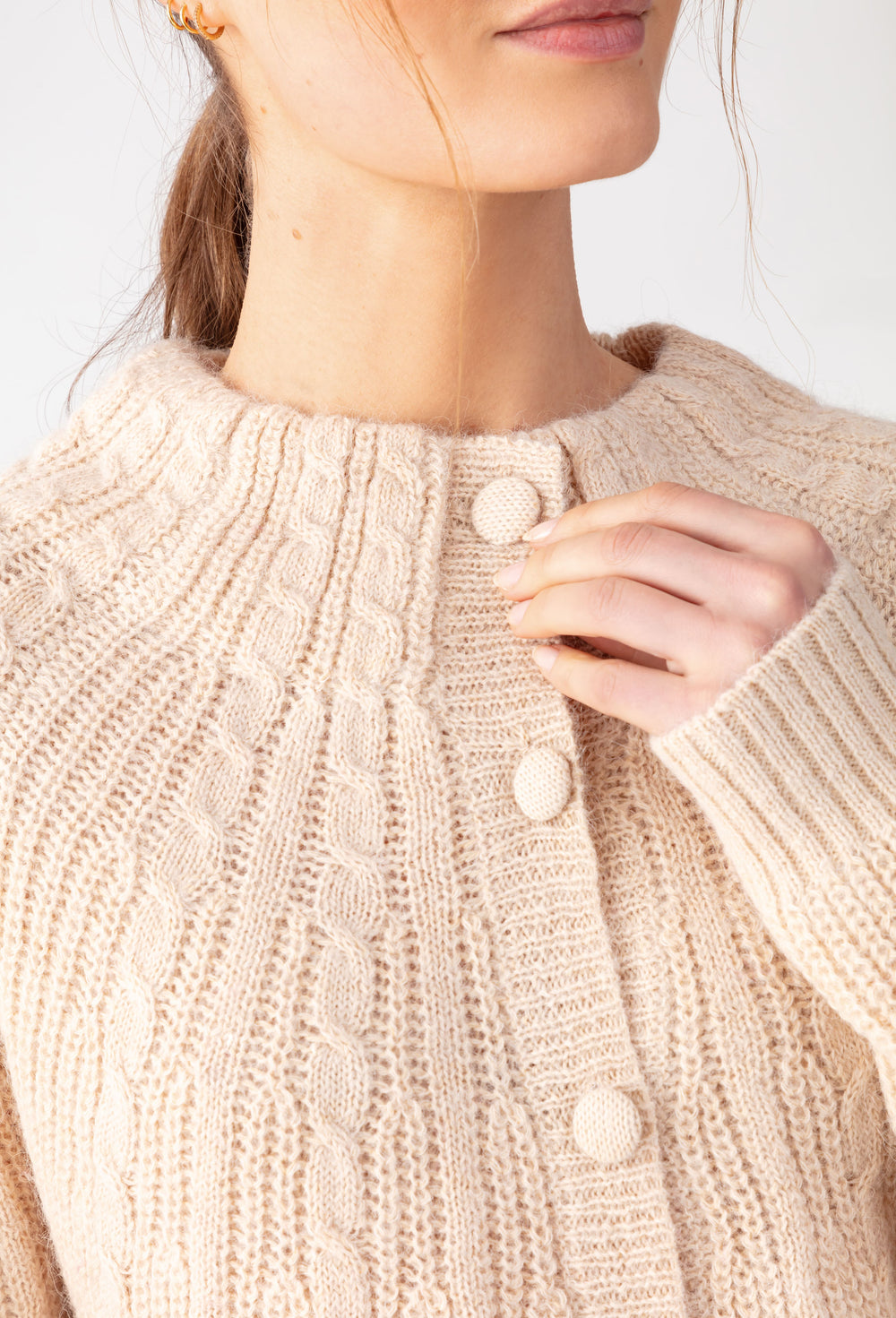 Gilet Elise beige en laine 2