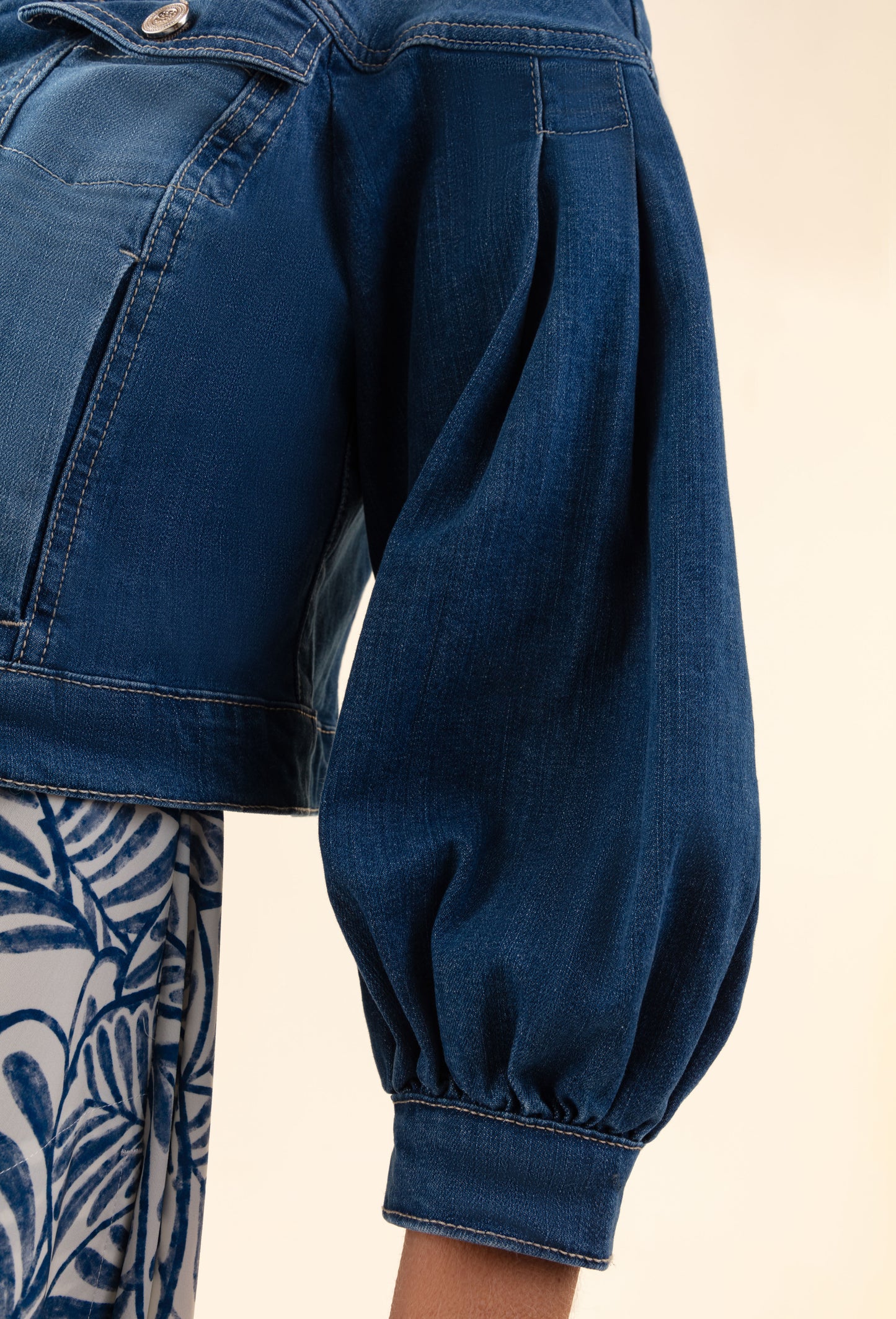 Blouson Rivage en coton bleu jean 5