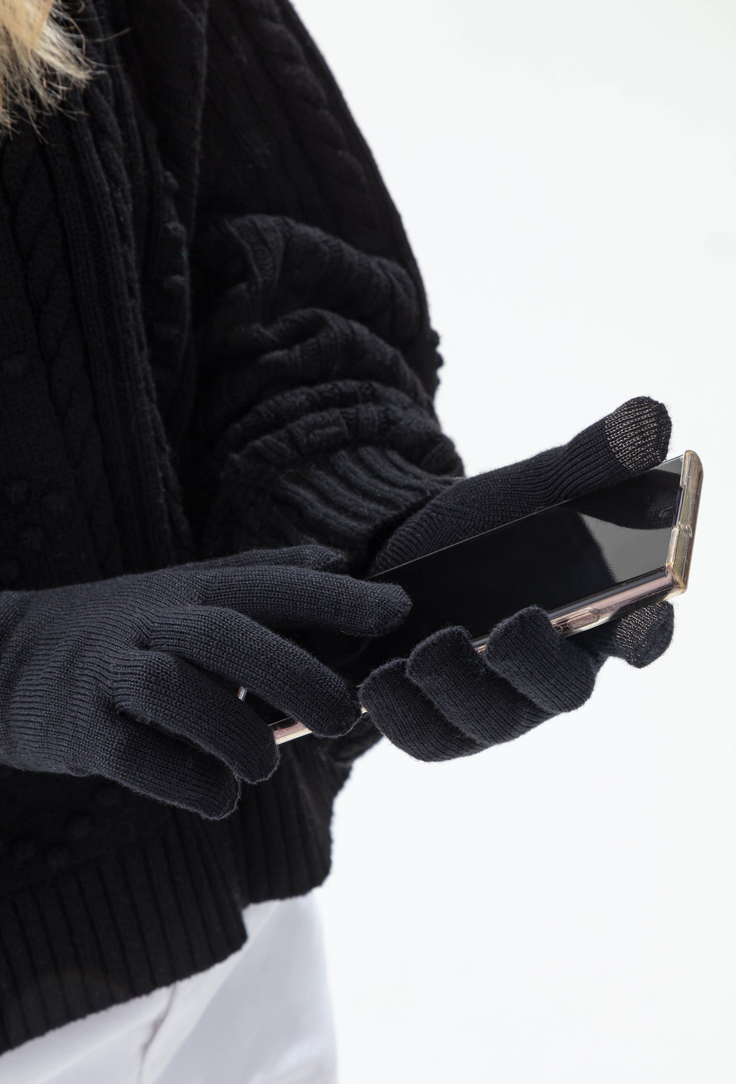 Gants Tactiles Pia noir  2