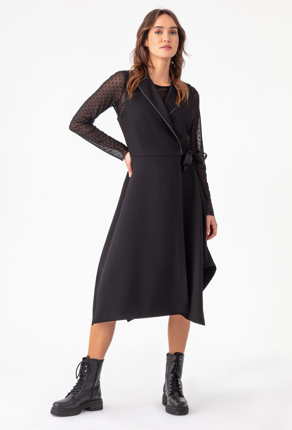 Robe portefeuille Jane noire 6