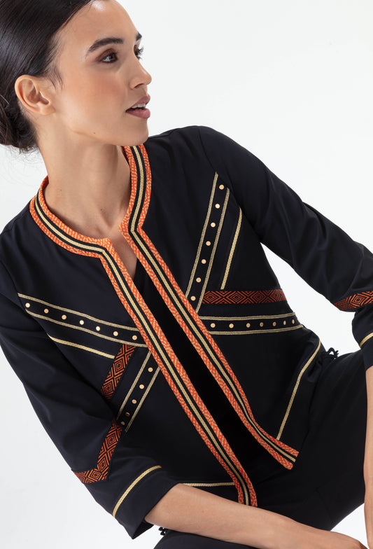 Veste Égérie imprimé graphique en jersey technique 5
