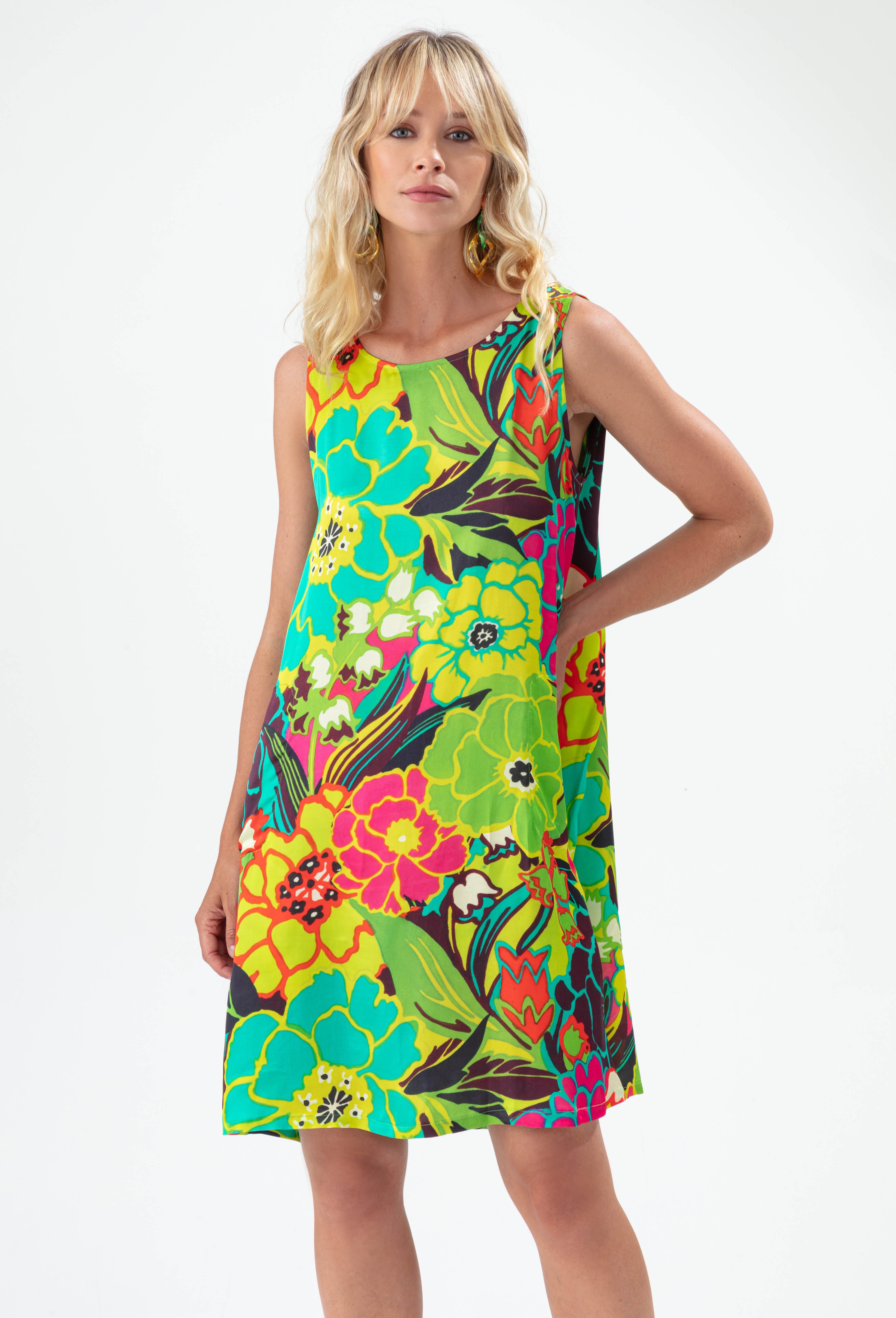 Savane Robe ImprimÃ©e Tropical Tissu Imprimé Feuillage Tropical