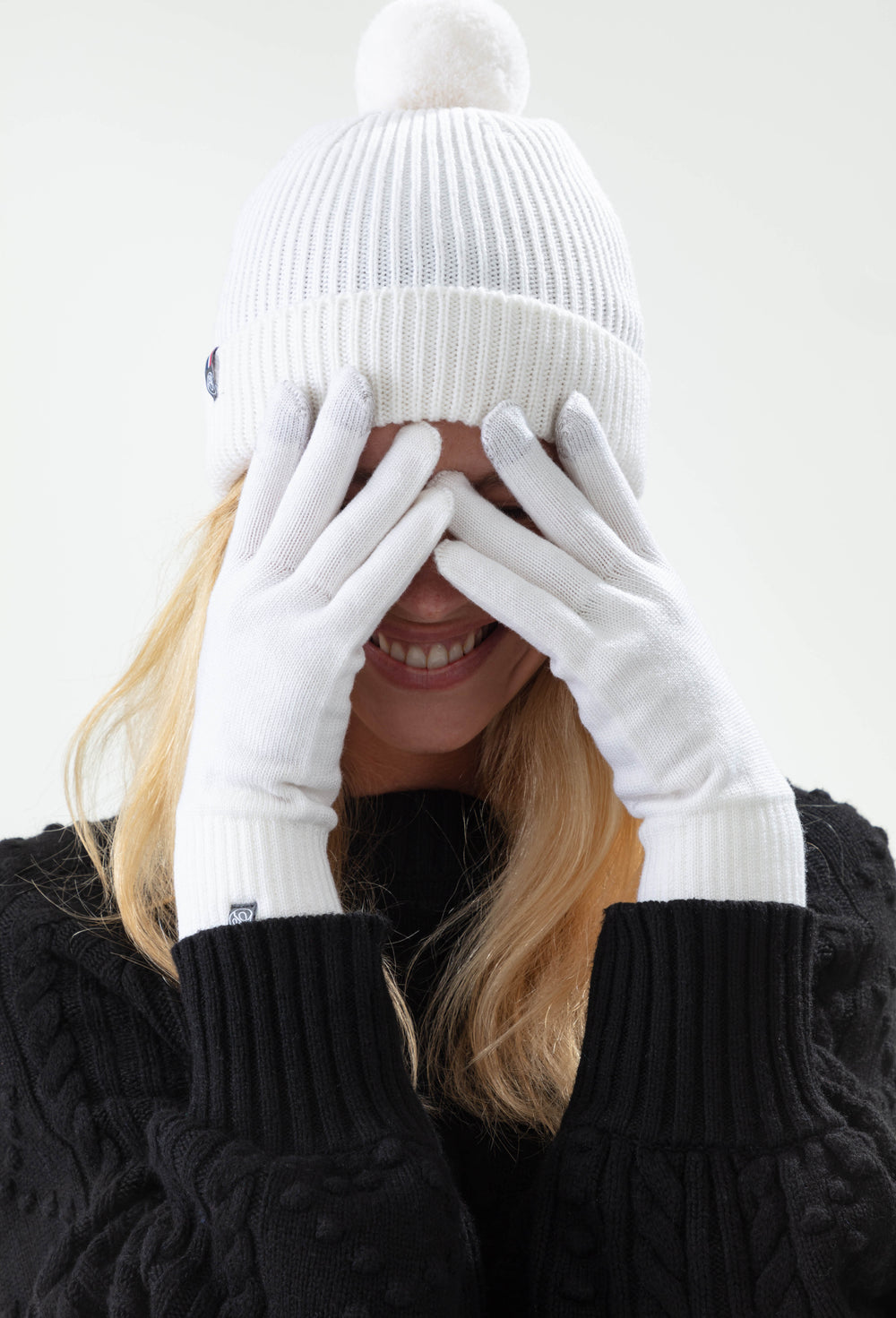 Gants Tactiles Pia écru  1