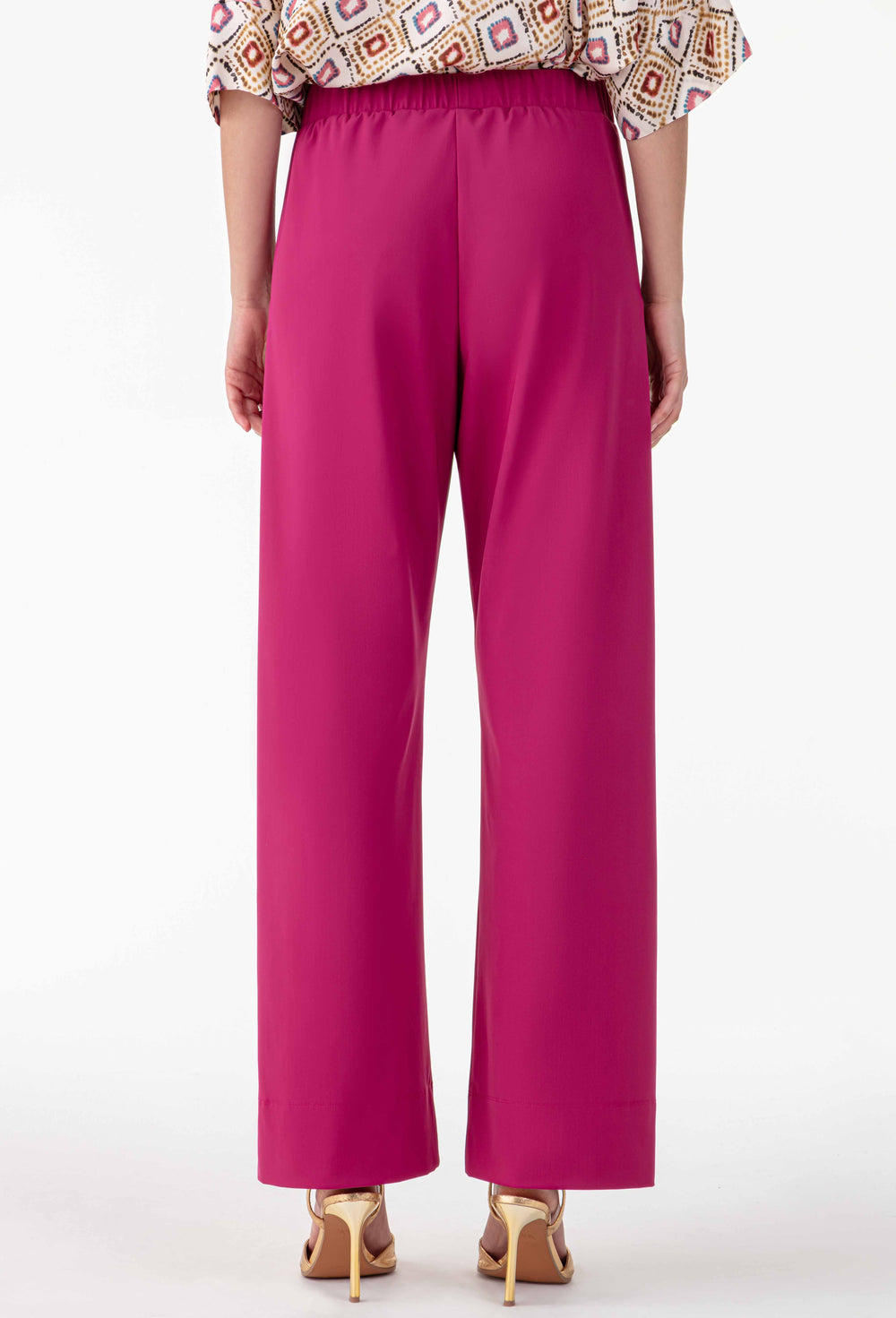 Pantalon Hera en jersey technique framboise 4