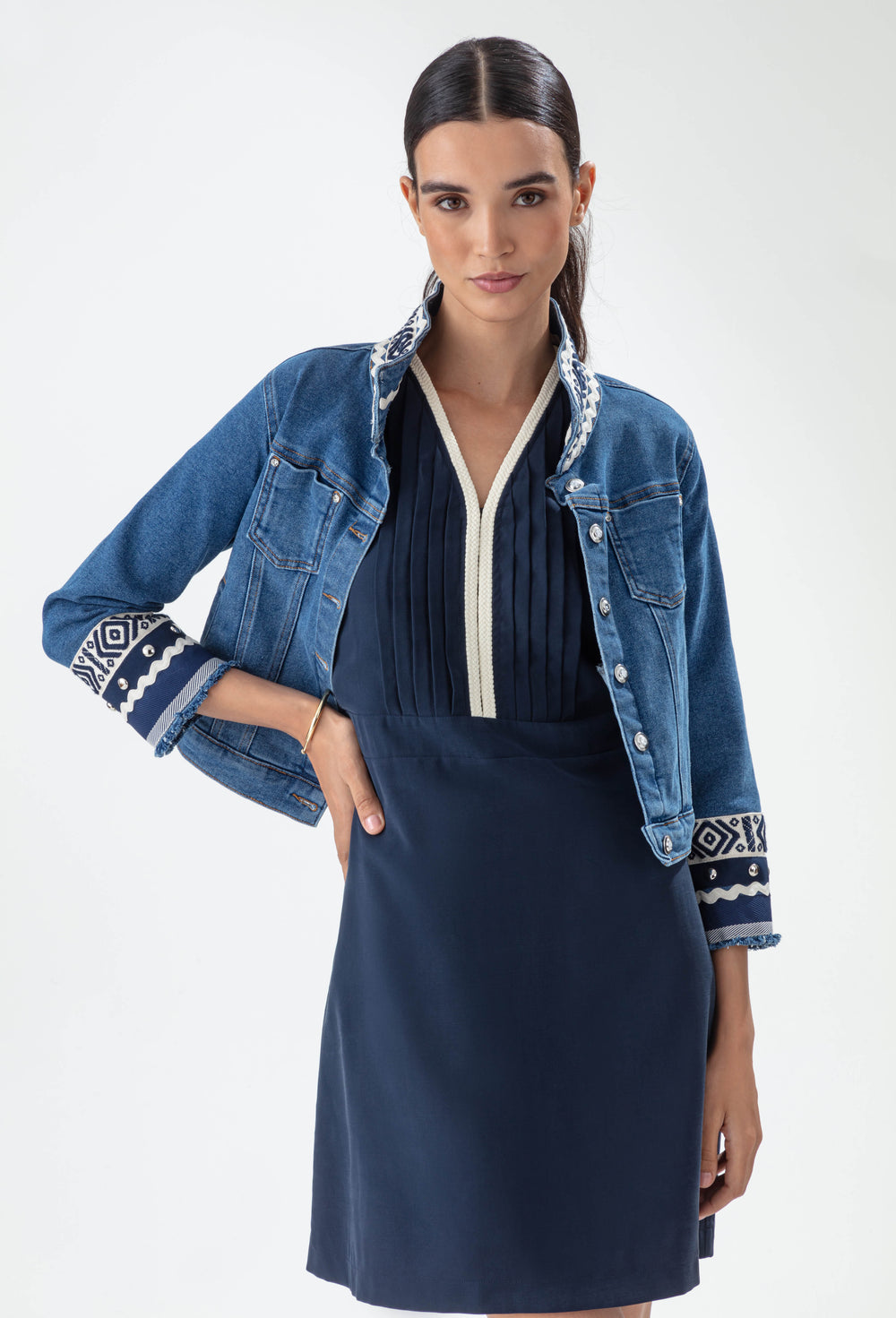 Robe courte Olivier marine 5
