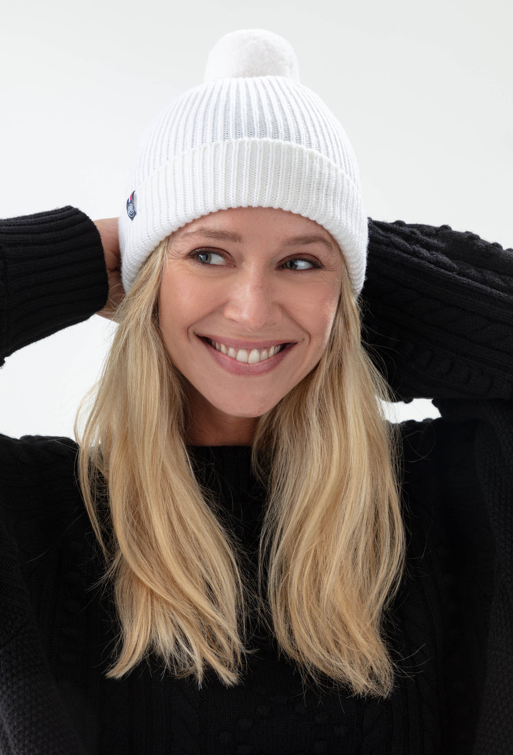 Bonnet Perrine écru 100% laine 3