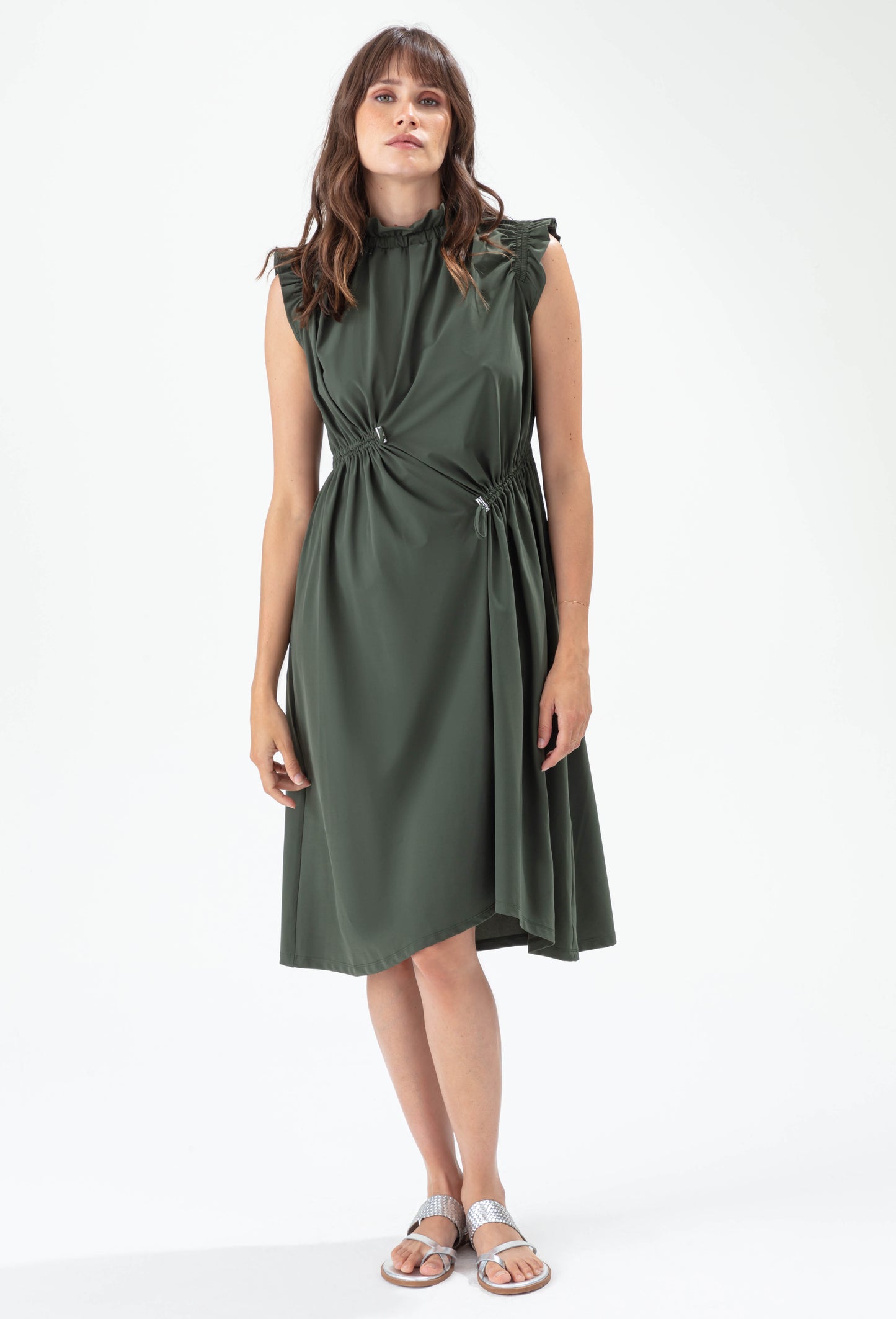 Robe Eta kaki en jersey technique 1