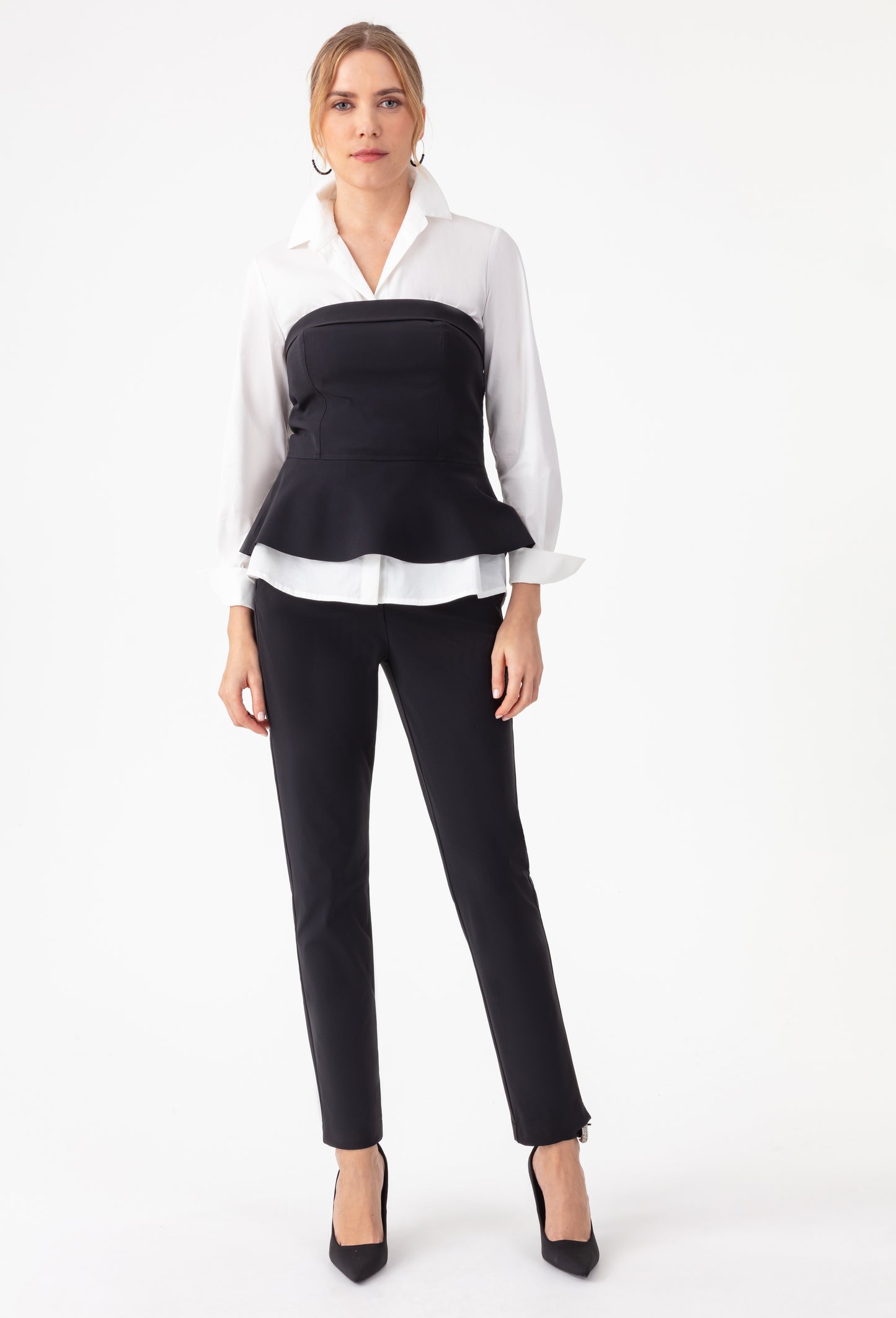 Bustier Camille noir en jersey technique 4