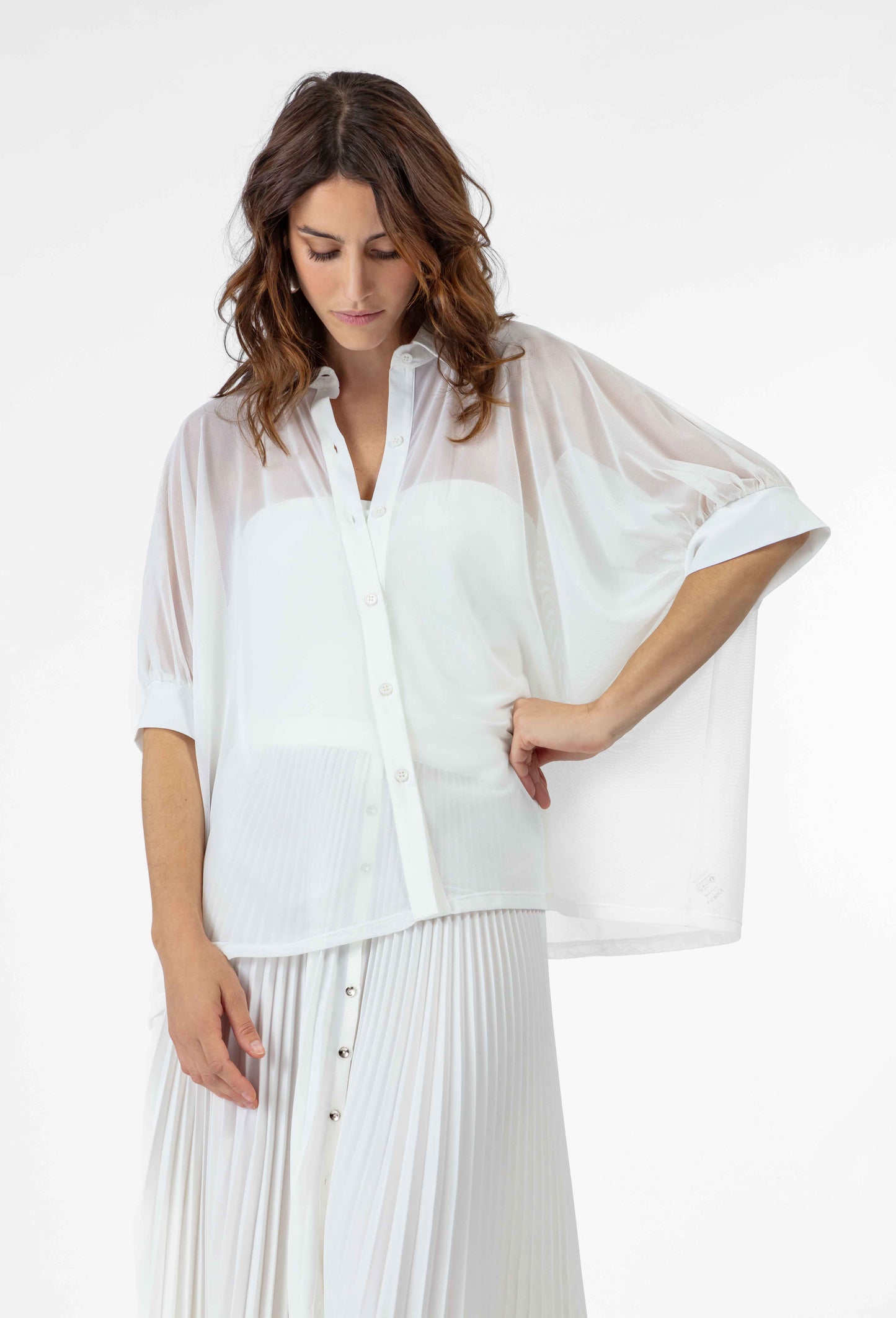 Chemise fluide Nina blanche 3