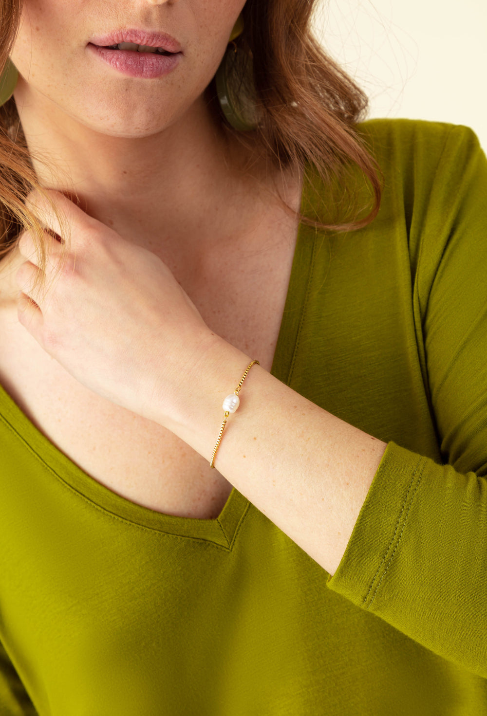 Bracelet TRAMONTANE Perle Blanche 2