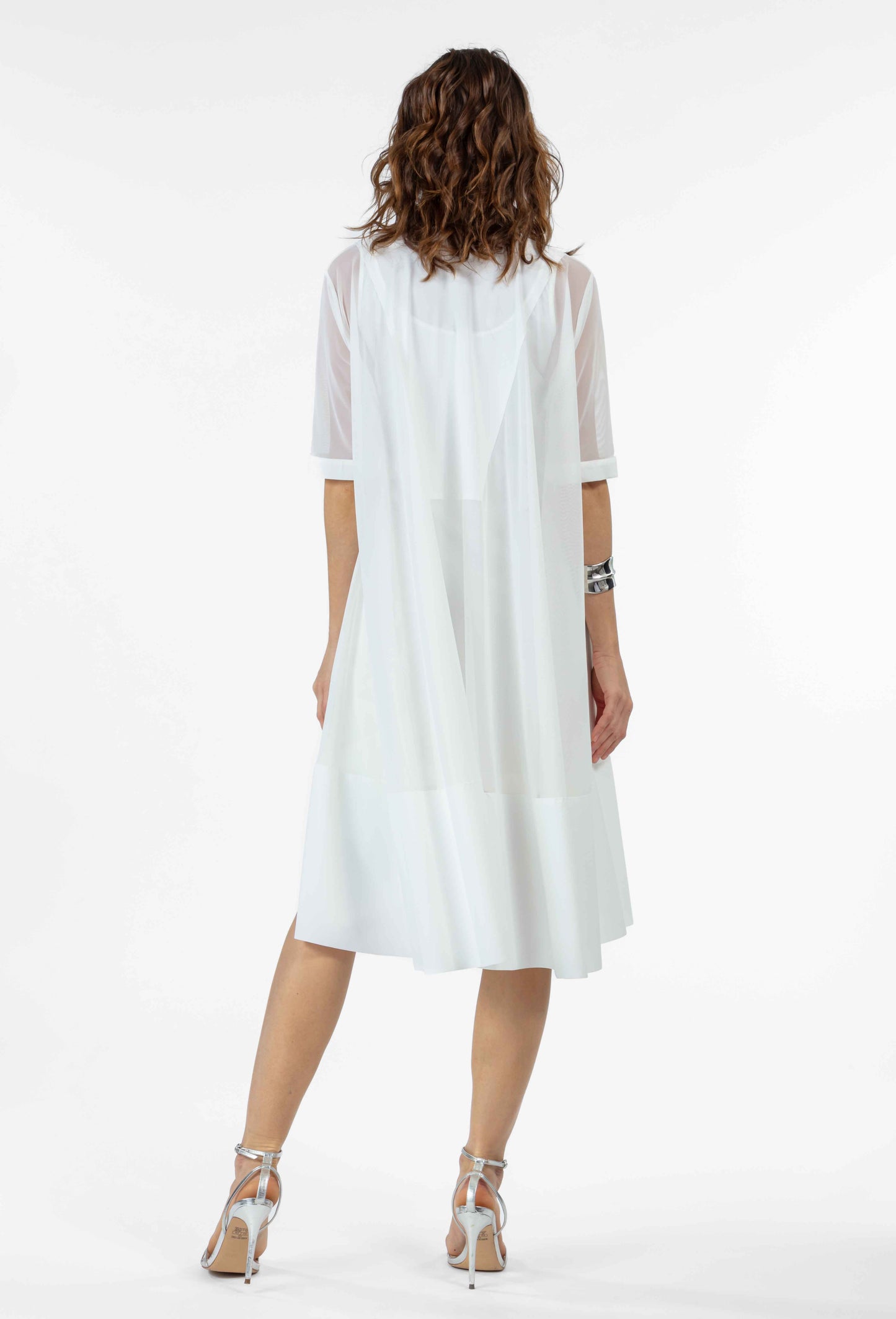 Robe chemise Noemie blanche 5