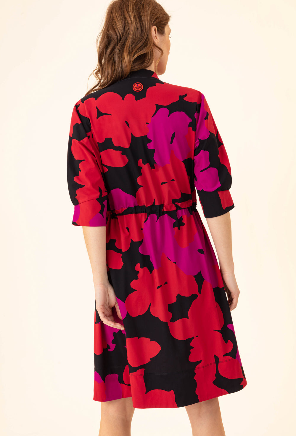 Robe Sepia en jersey technique imprimé fleuri 4