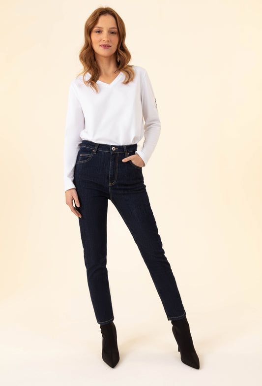 Jean Cherry en coton bleu jean 1