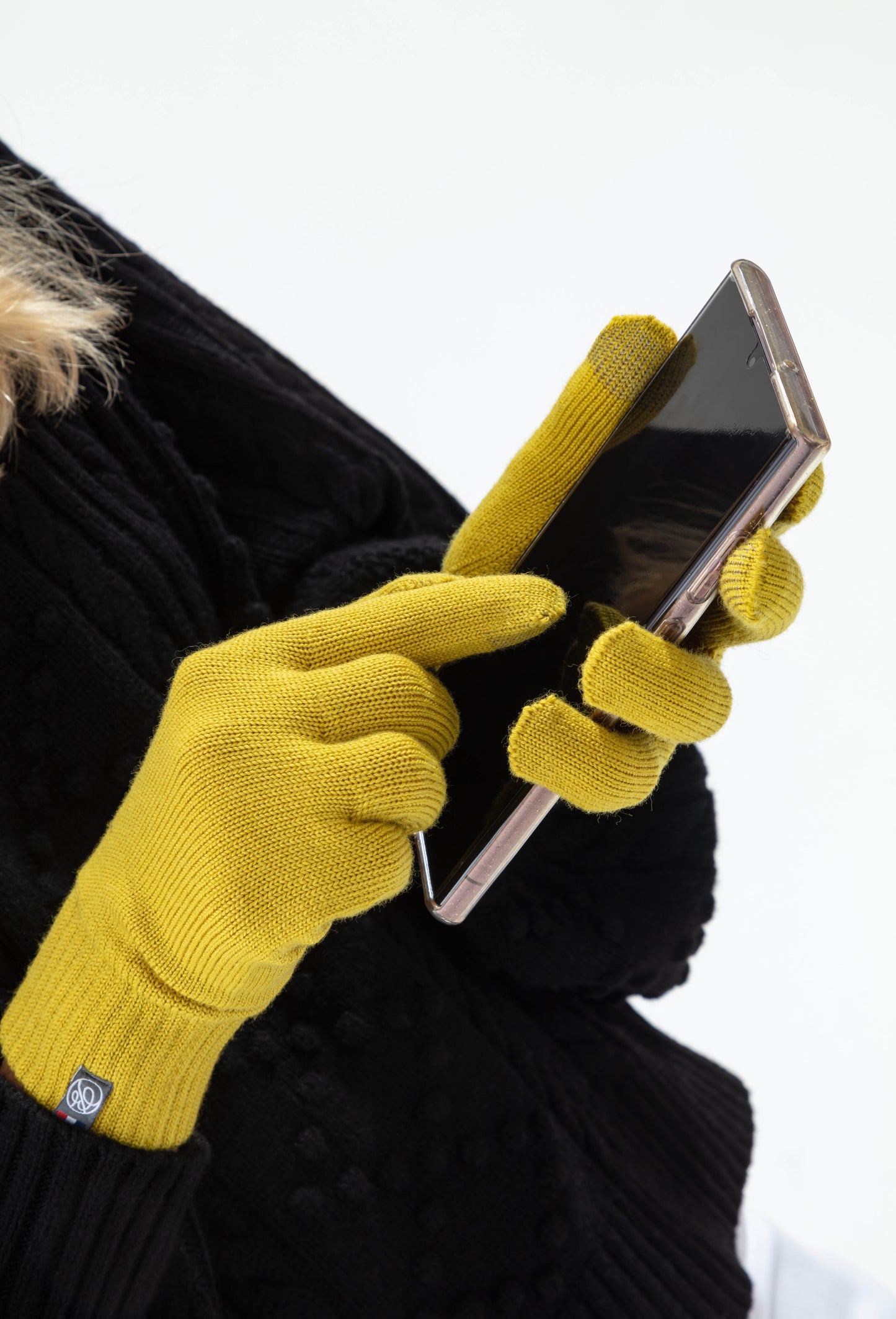 Gants Tactiles Pia jaune citron 2